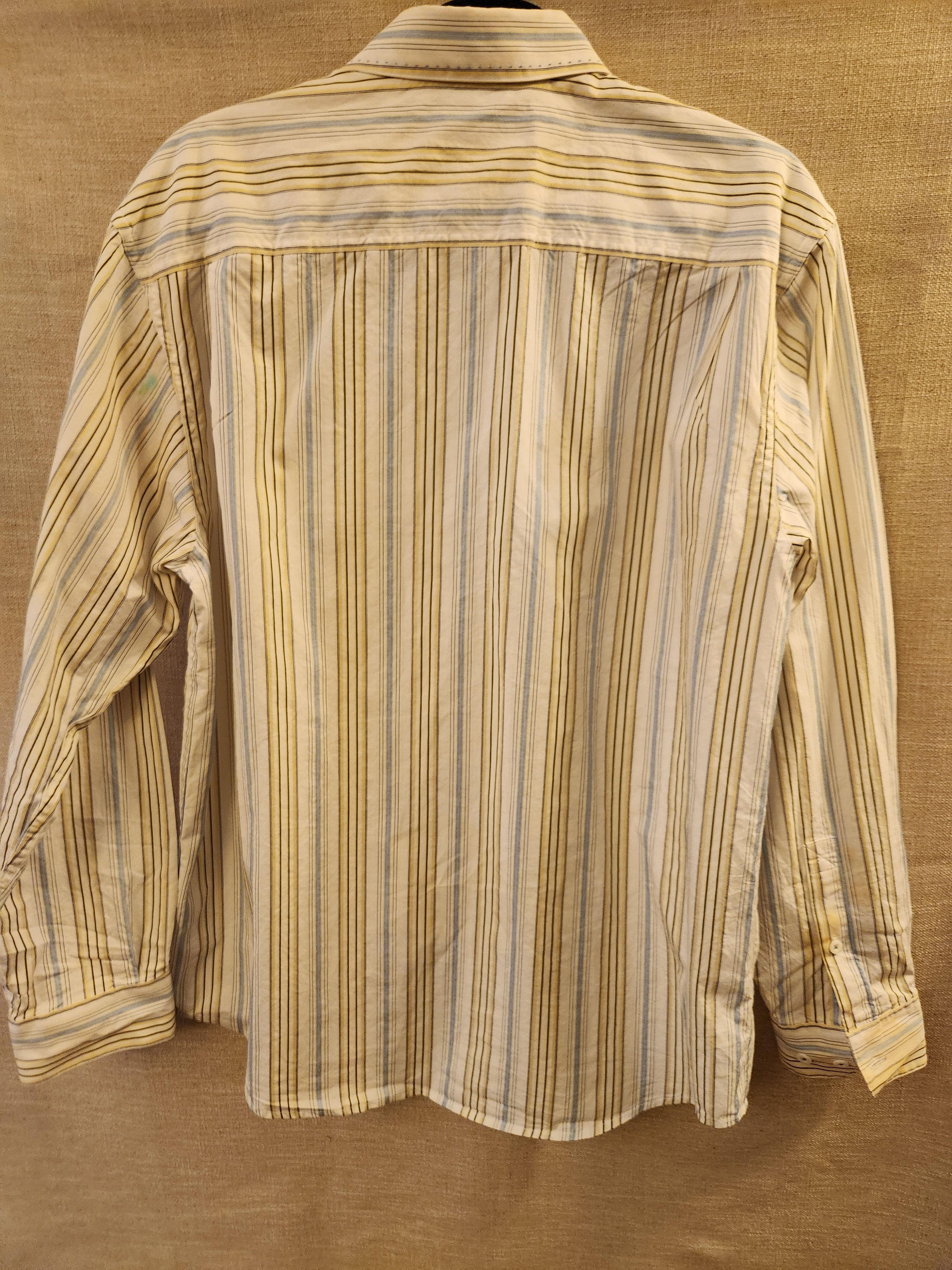 Nat Nast Men's 100% Cotton Button Front Striped Shirt Size US M / EU 48-50 / 2 - 2 Thumbnail