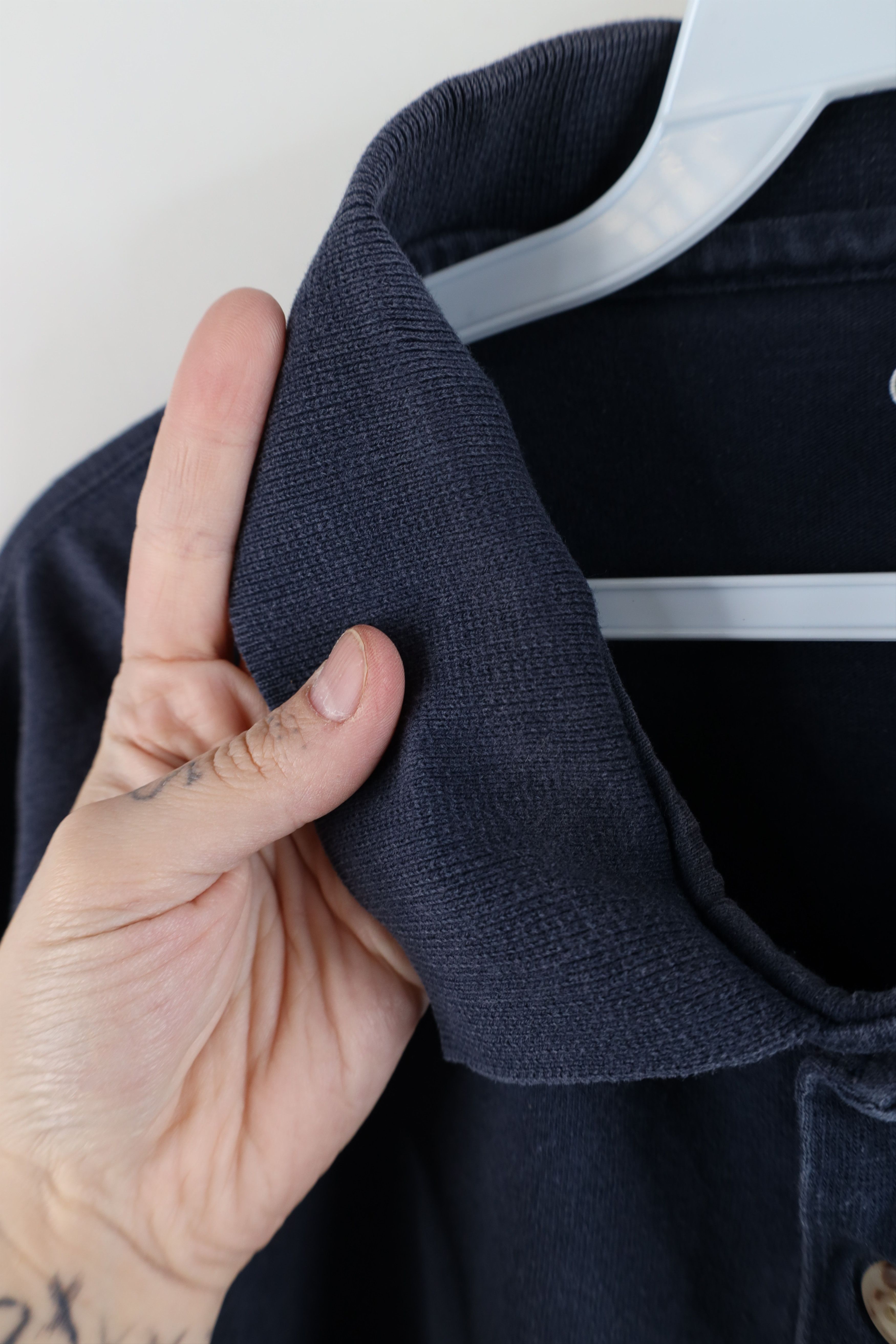 Carhartt × Vintage Vintage Carhartt Out Sun Faded Heavyweight Polo Shirt Blue Size US L / EU 52-54 / 3 - 9 Thumbnail