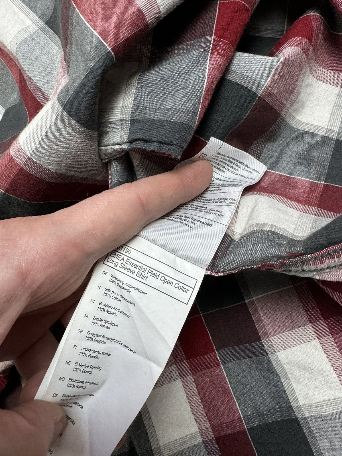 Carhartt Wip Carhartt WIP Essential Plaid Open Collar Long Sleeve Shirt Size US XXL / EU 58 / 5 - 6 Thumbnail
