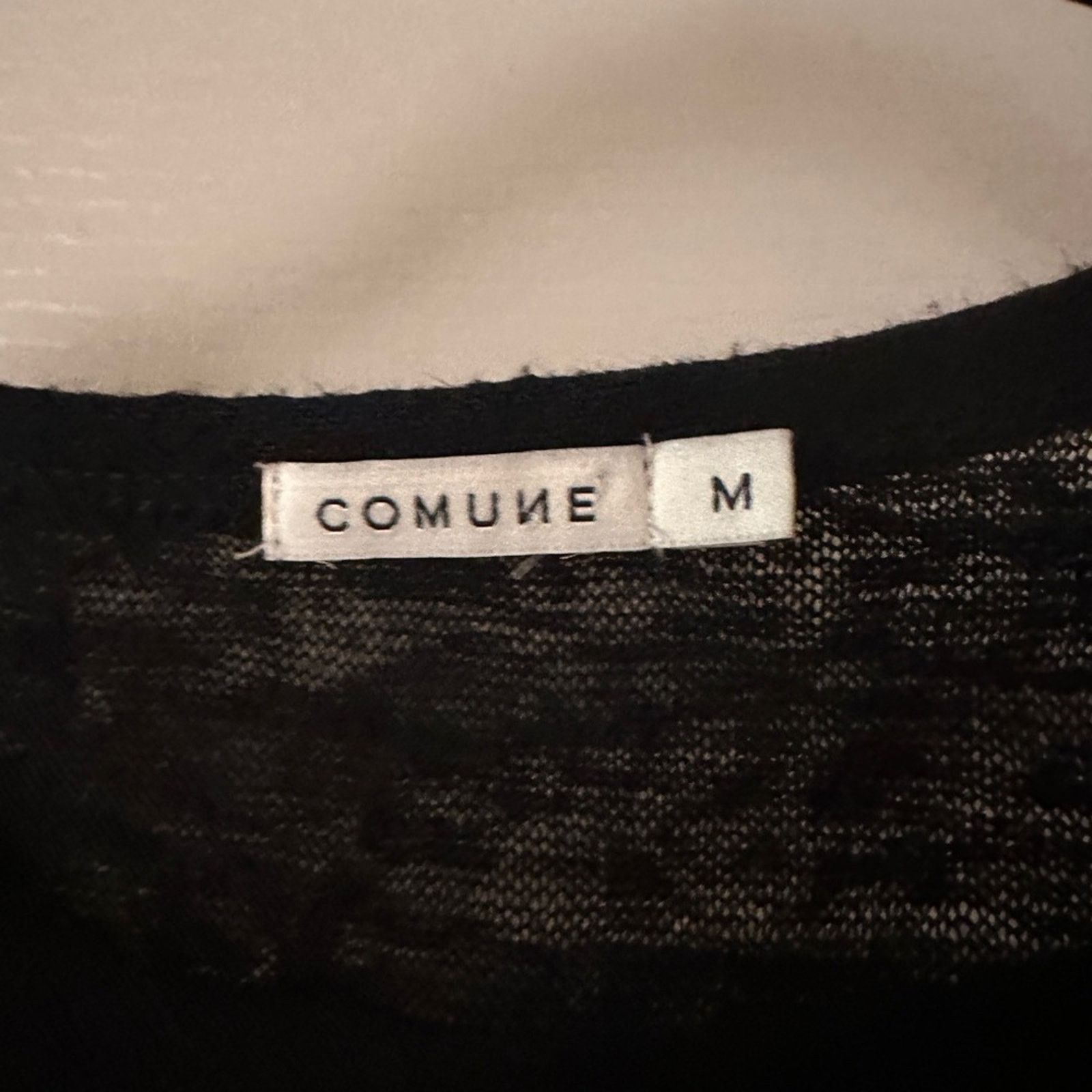 Comune Commune black slub knit tee size medium Size M / US 6-8 / IT 42-44 - 3 Thumbnail
