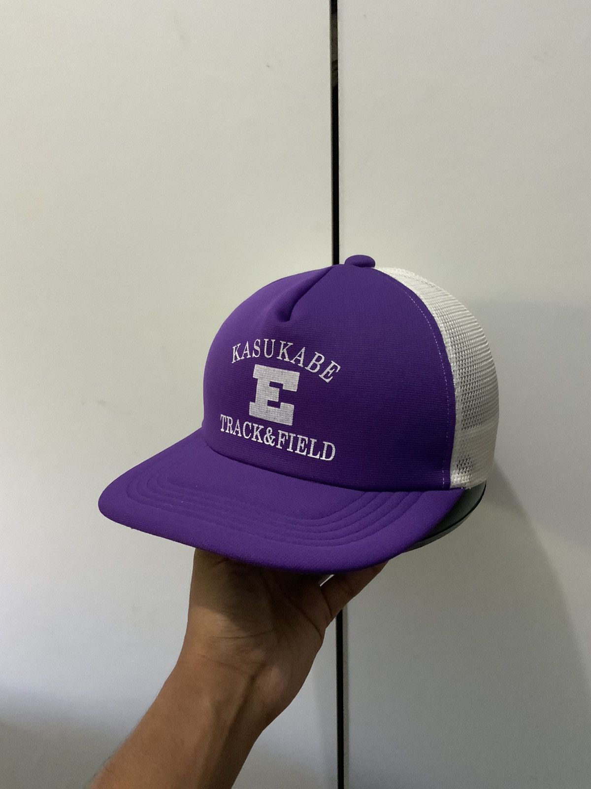 Japanese Brand Vintage Kasukabe Track & Field Trucker Hat Size ONE SIZE - 2 Thumbnail