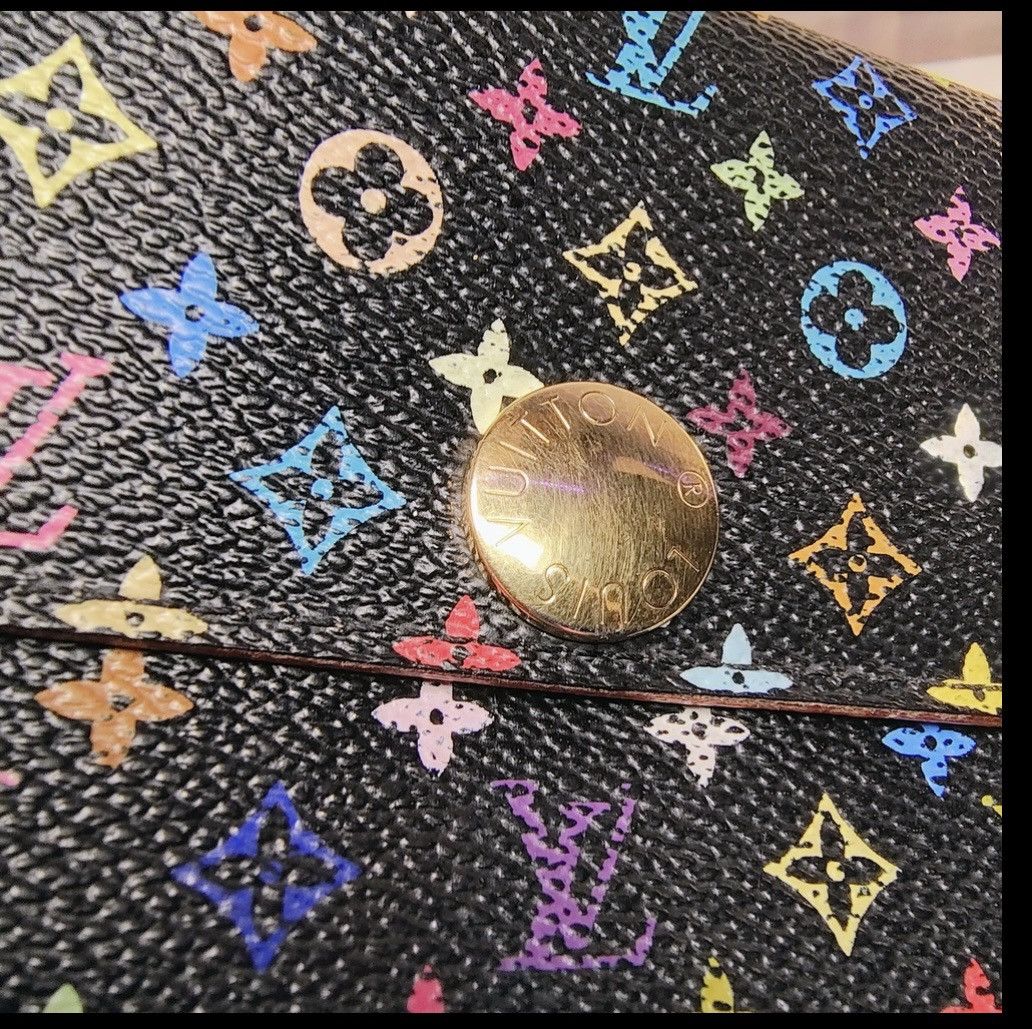 Louis Vuitton Louis Vuitton Murakami black multicolor long wallet Size ONE SIZE - 3 Thumbnail