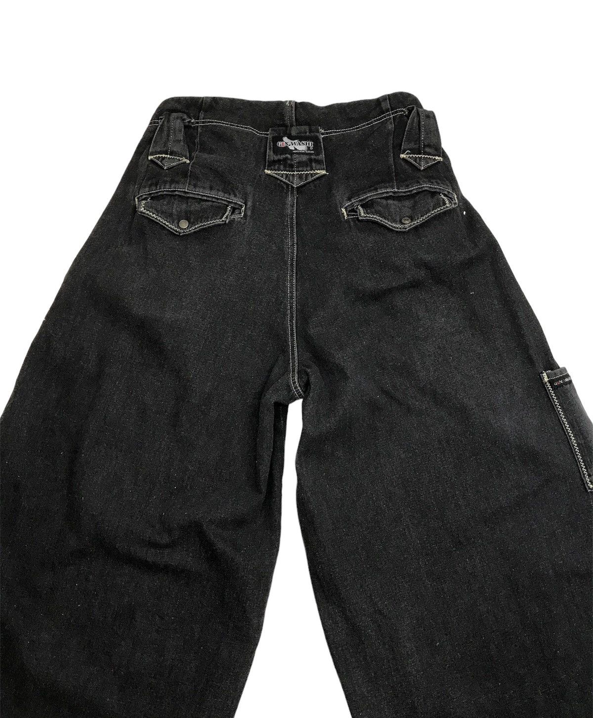 Art Comes First × Japanese Brand Avant Garde Oversized Gin Washi Balloon Denim Pants Size US 28 / EU 44 - 5 Thumbnail