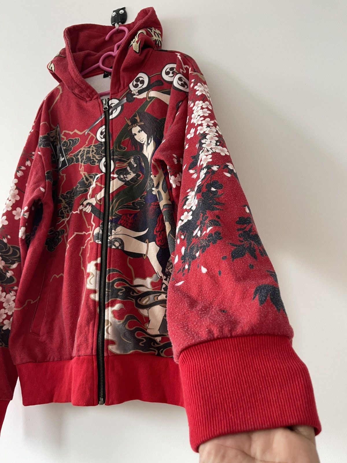 Japanese Brand Rare Vintage DIVINE RETRIBUTION Satanic Geisha Sukajan Size US XL / EU 56 / 4 - 4 Thumbnail
