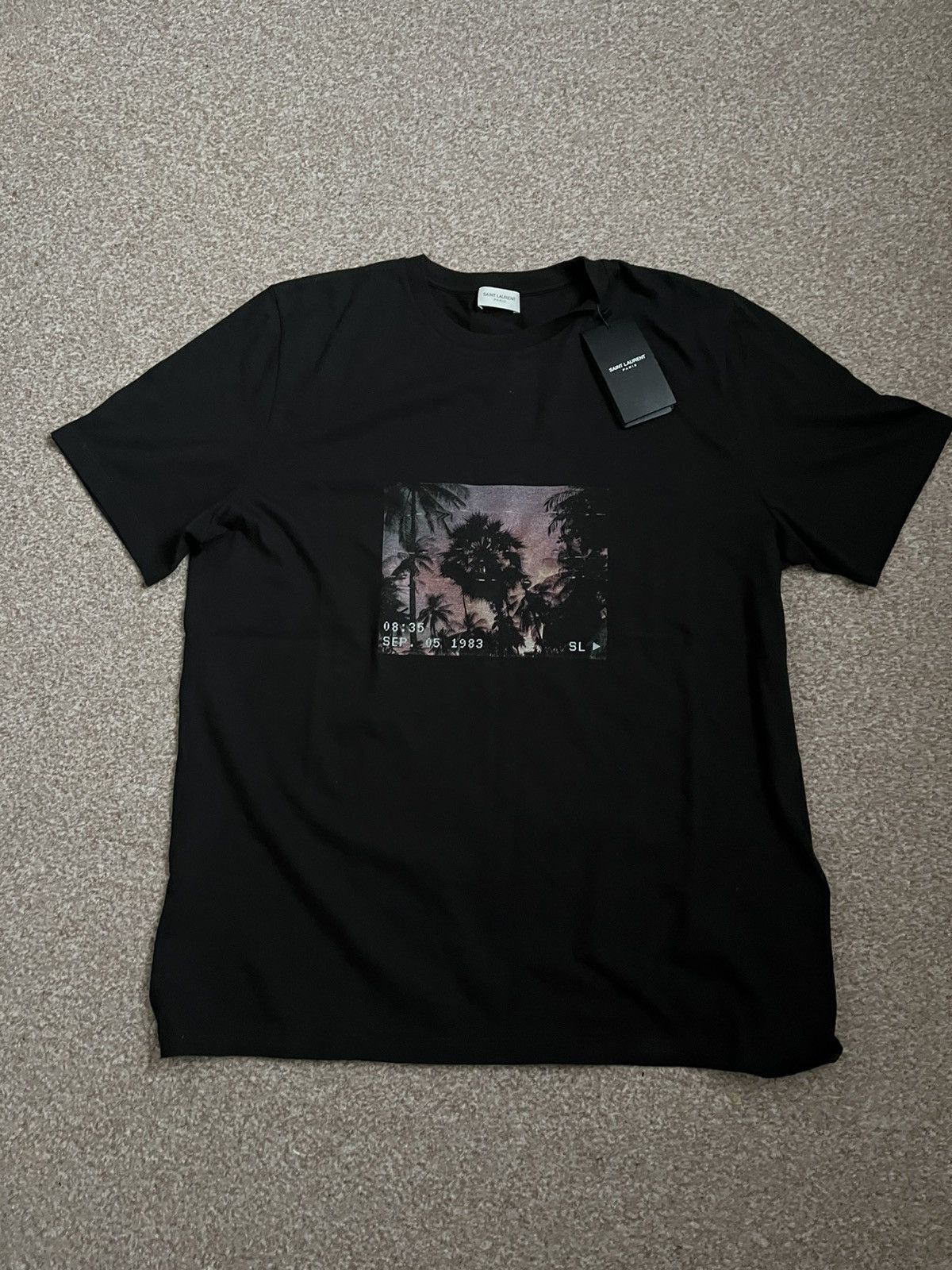 Saint Laurent Paris SS21 VHS Sunset tee