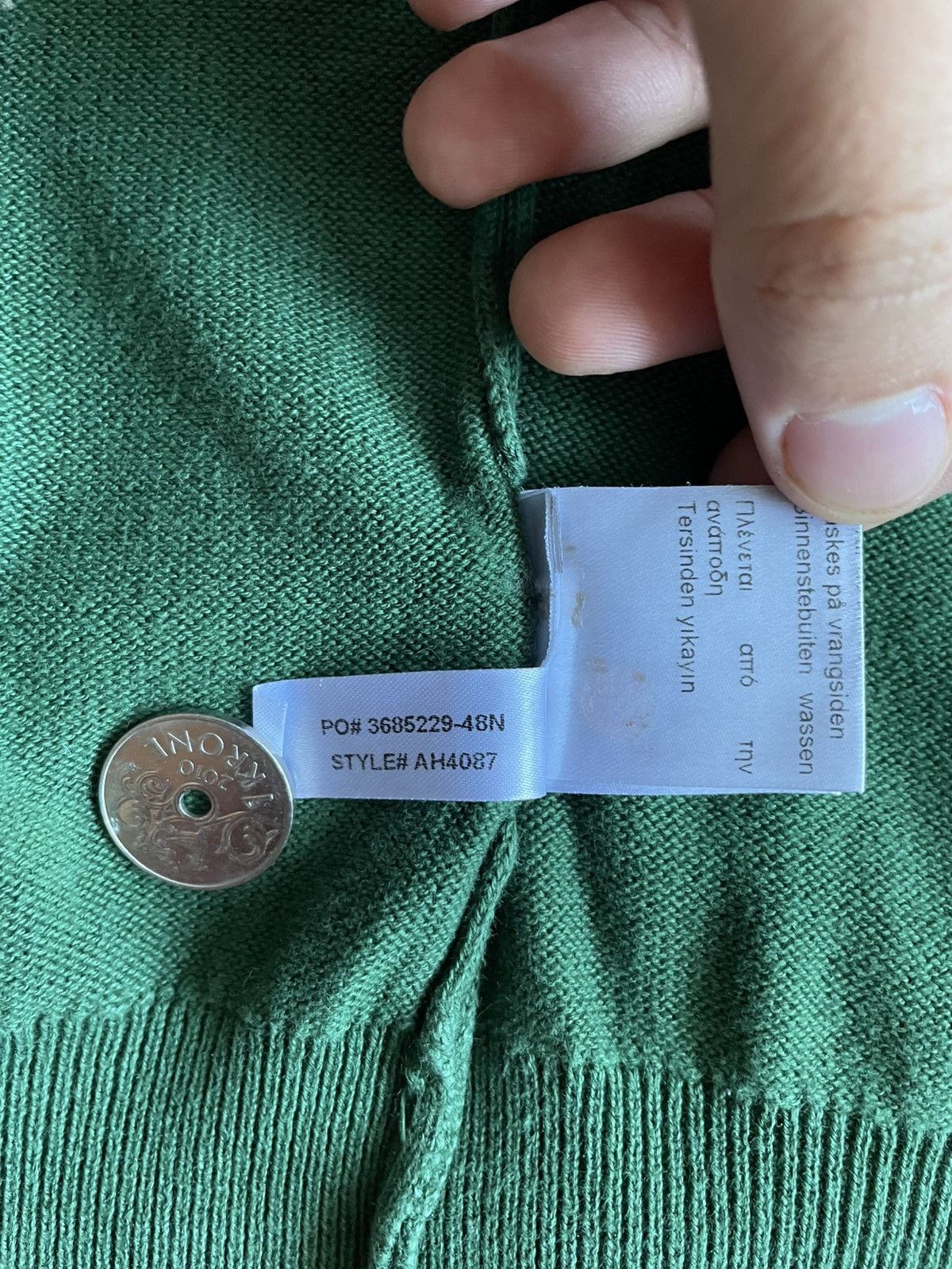 Lacoste Lacoste V-neck jumper Size US M / EU 48-50 / 2 - 9 Thumbnail