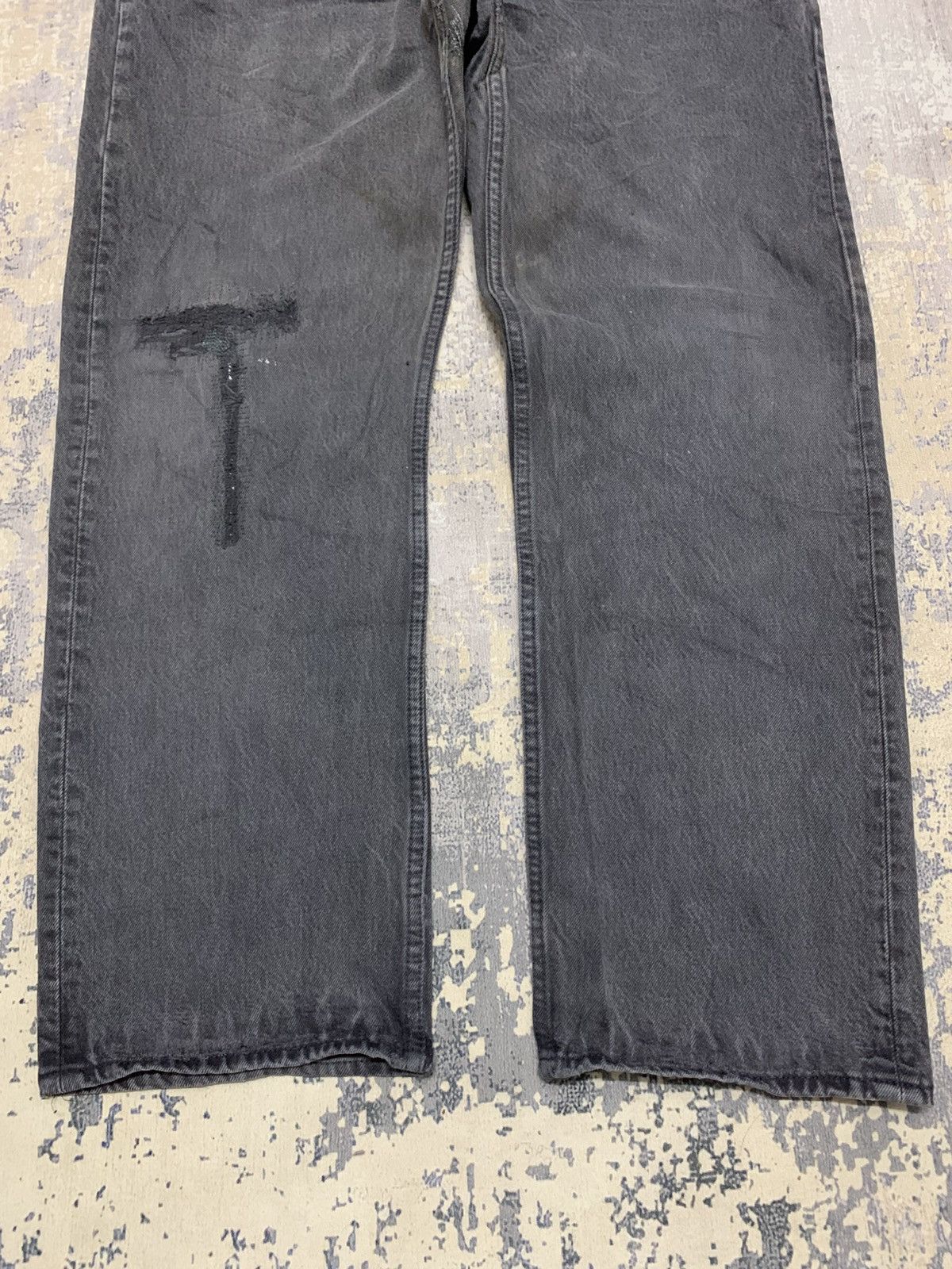 Levi's Size 30x35 Vintage 90s Levis 501 Faded Black USA Size US 39 - 3 Thumbnail