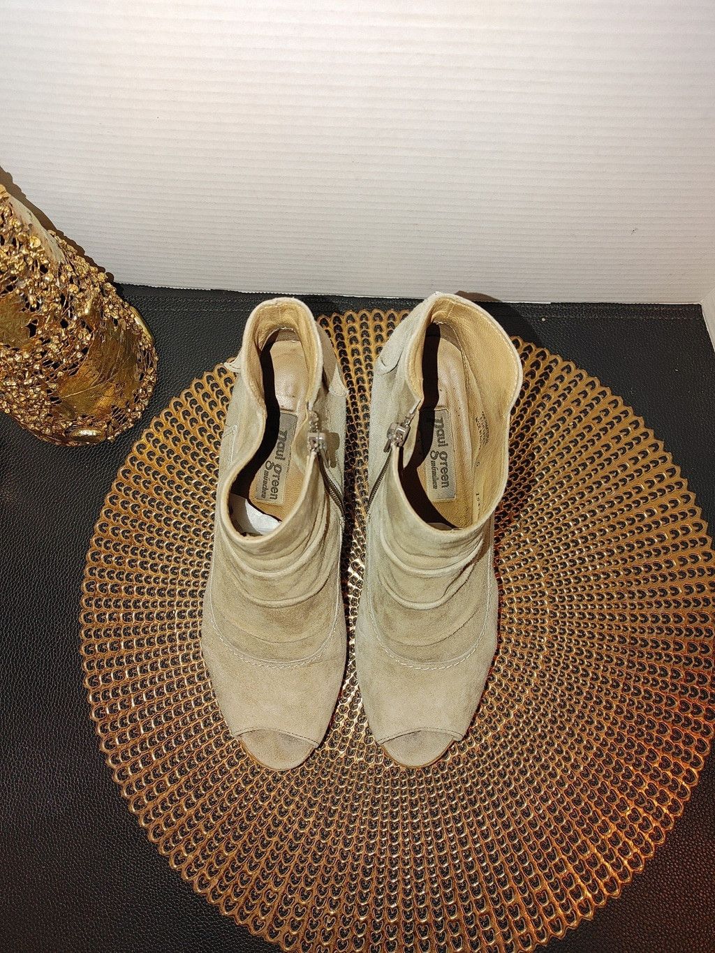 Other Paul Green Suede Peep Toe Ankle Boots Size 9 Size US 9 / IT 39 - 4 Thumbnail