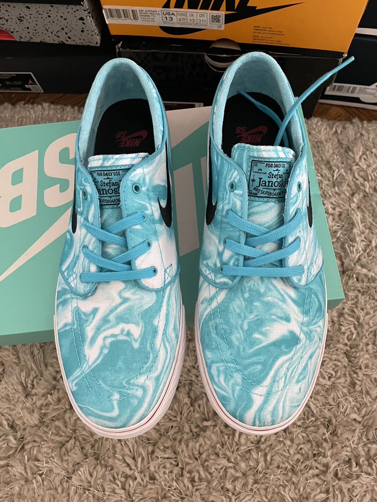 Nike SB Nike Zoom Stefan Janoski CNVS PRM Blue Size US 9.5 / EU 42-43 - 5 Thumbnail