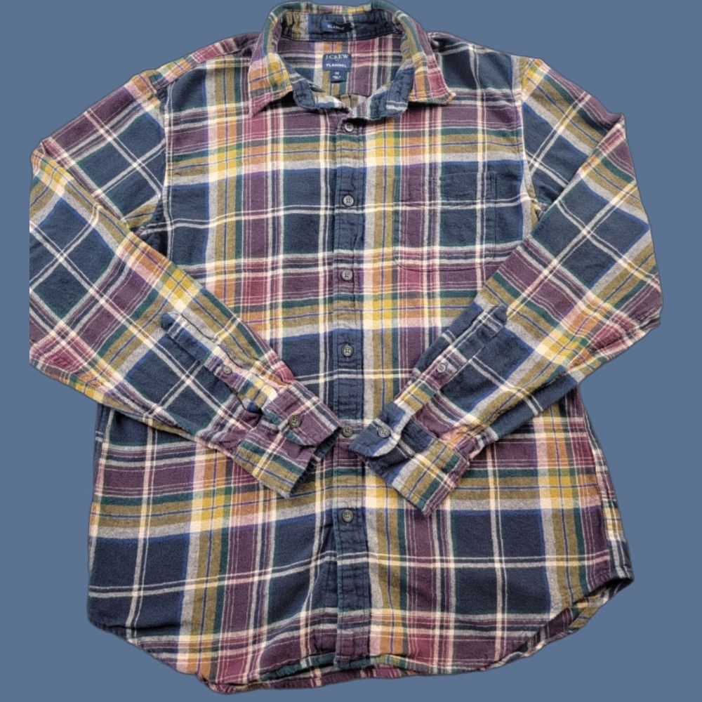 J.Crew J.CREW Flannel Shirt Mens Medium Multicolor Plaid Classic Fit Shirt Size US M / EU 48-50 / 2 - 1 Thumbnail