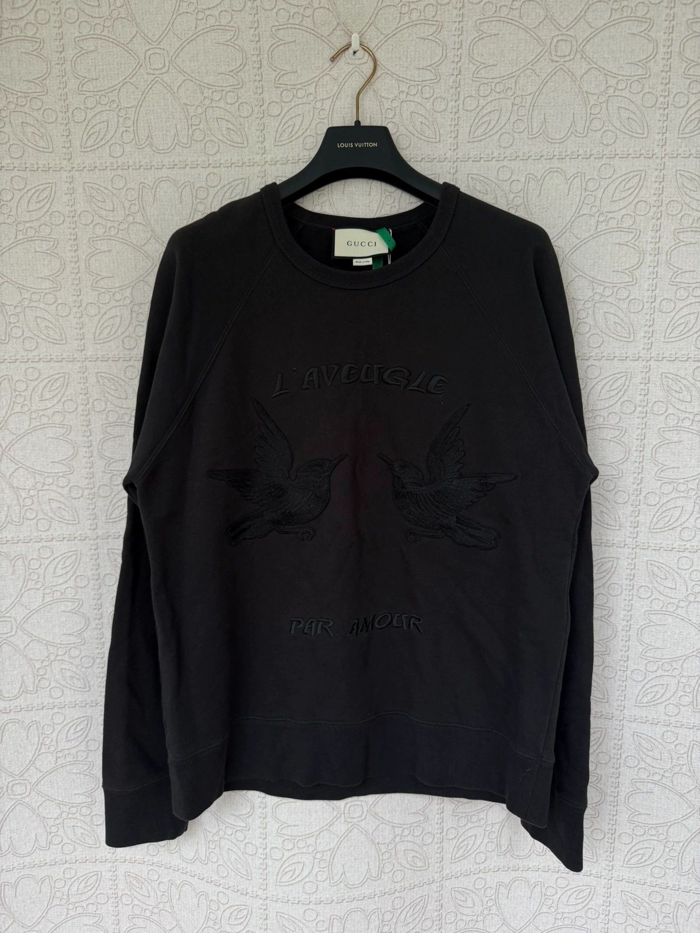 Gucci gucci embroidered black sweatshirt size medium Size US M / EU 48-50 / 2 - 1 Thumbnail