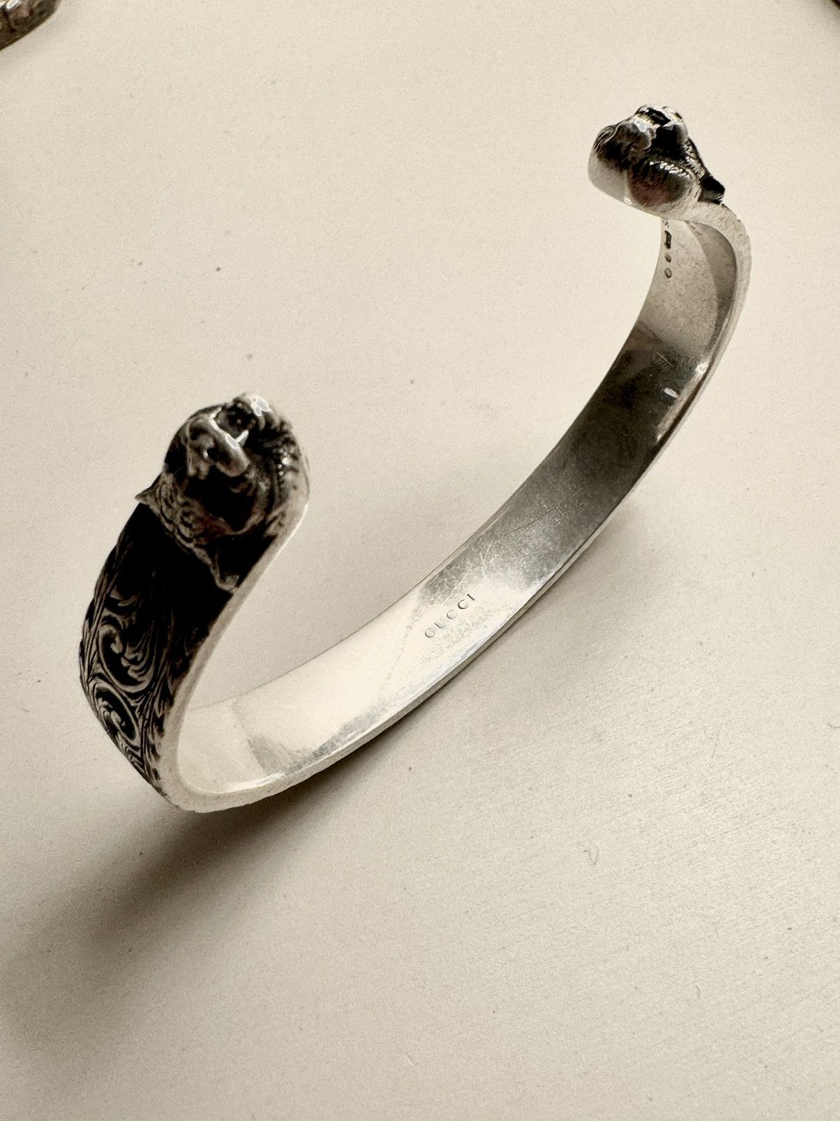 Gucci × Vintage 🩶 Gucci Sterling Silver Arabesque Bracelet Size ONE SIZE - 4 Thumbnail