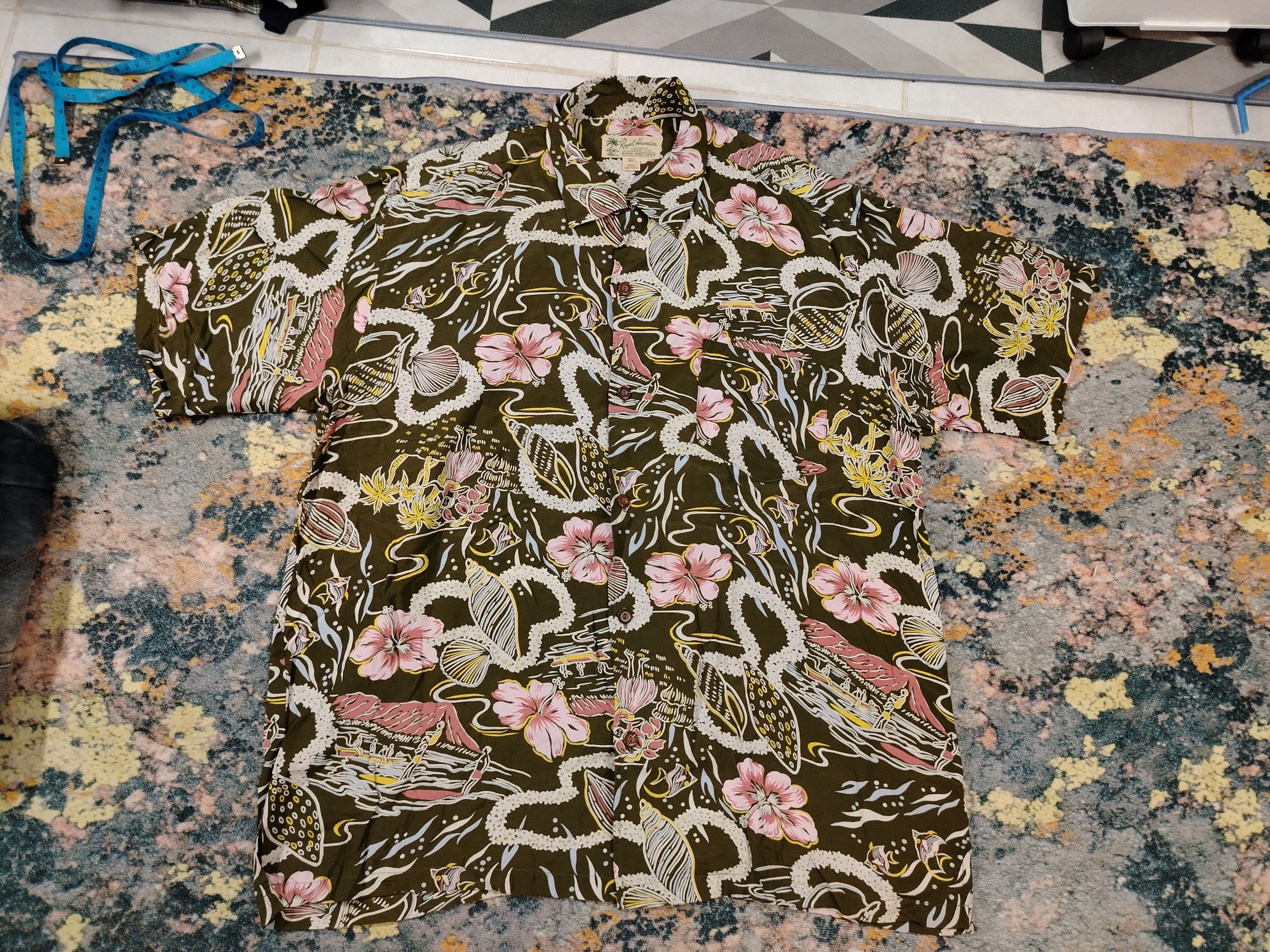 Vintage Vintage Hawaiian floral button up shirt Size US L / EU 52-54 / 3 - 6 Thumbnail