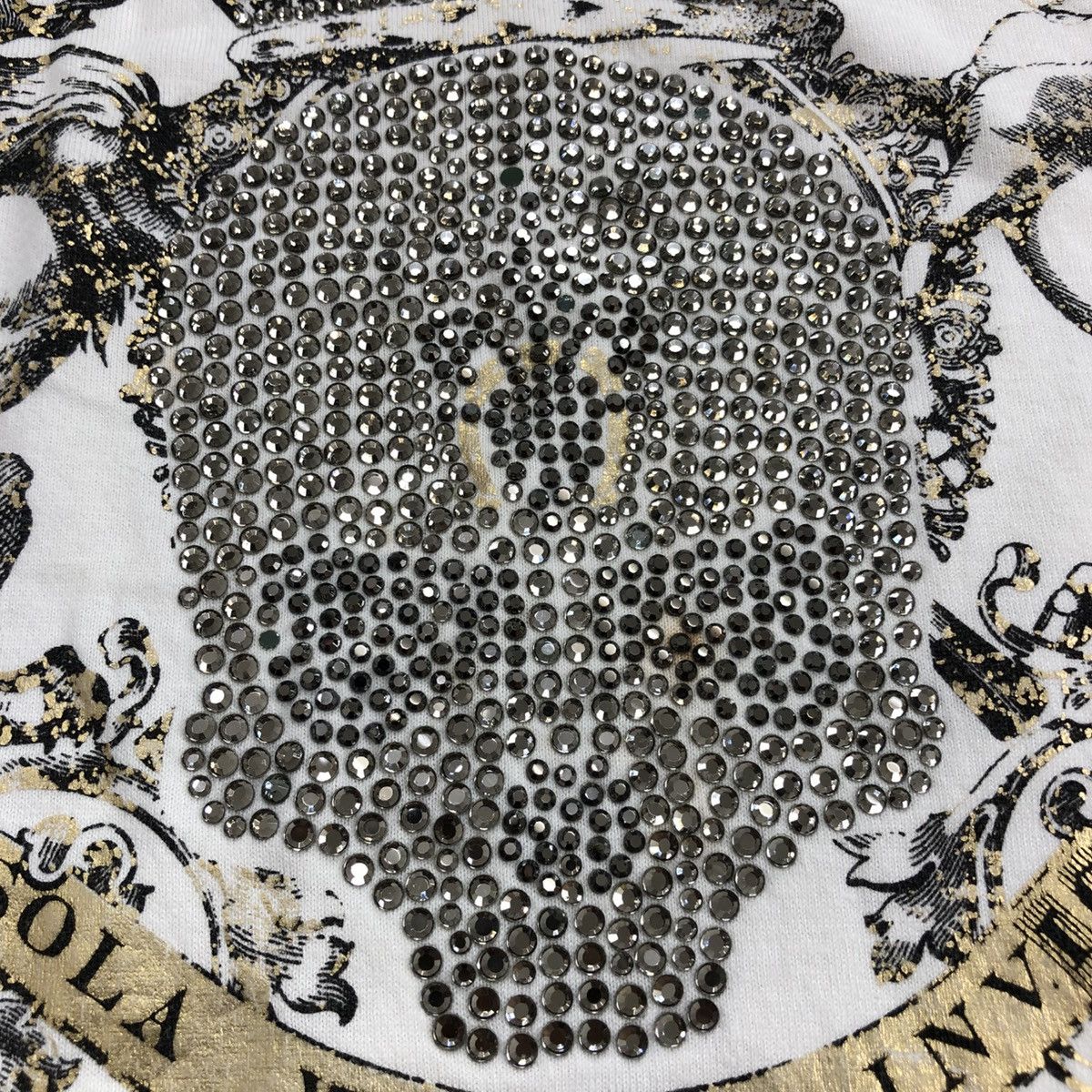If Six Was Nine × Japanese Brand × Le Grande Bleu (L.G.B.) 2000s Lagust Skulls Cross Poem Goa LGB Studded Longsleeve Size US M / EU 48-50 / 2 - 5 Thumbnail