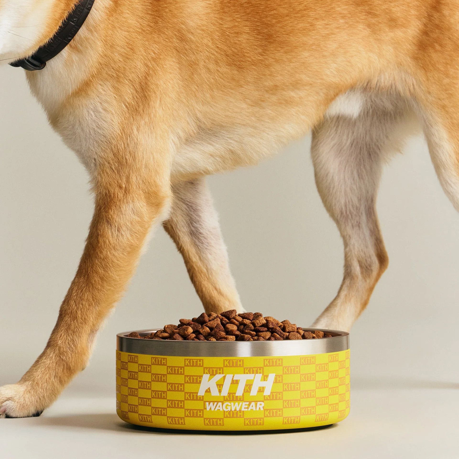 Kith Kith for wagwear Metal Dog Bowl - YELLOW Size ONE SIZE - 5 Thumbnail