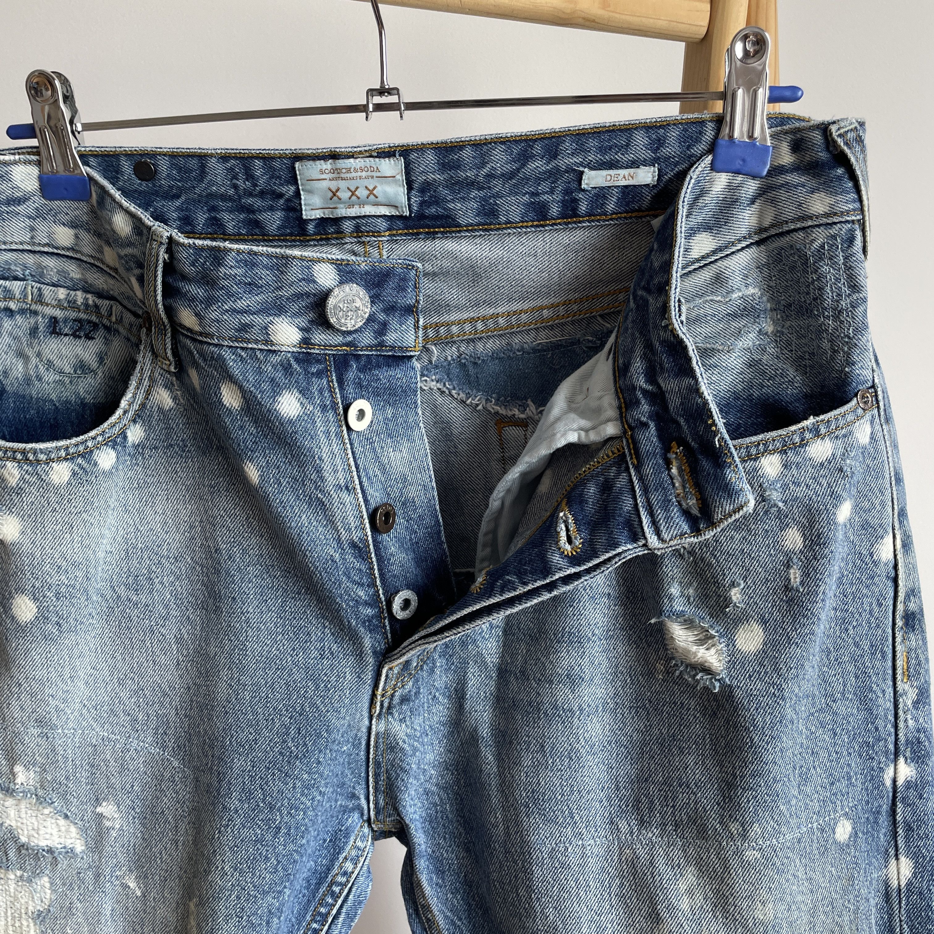 Scotch & Soda Scotch & Soda Lava Tears Distressed Denim Size 32x32 Size US 32 / EU 48 - 9 Thumbnail