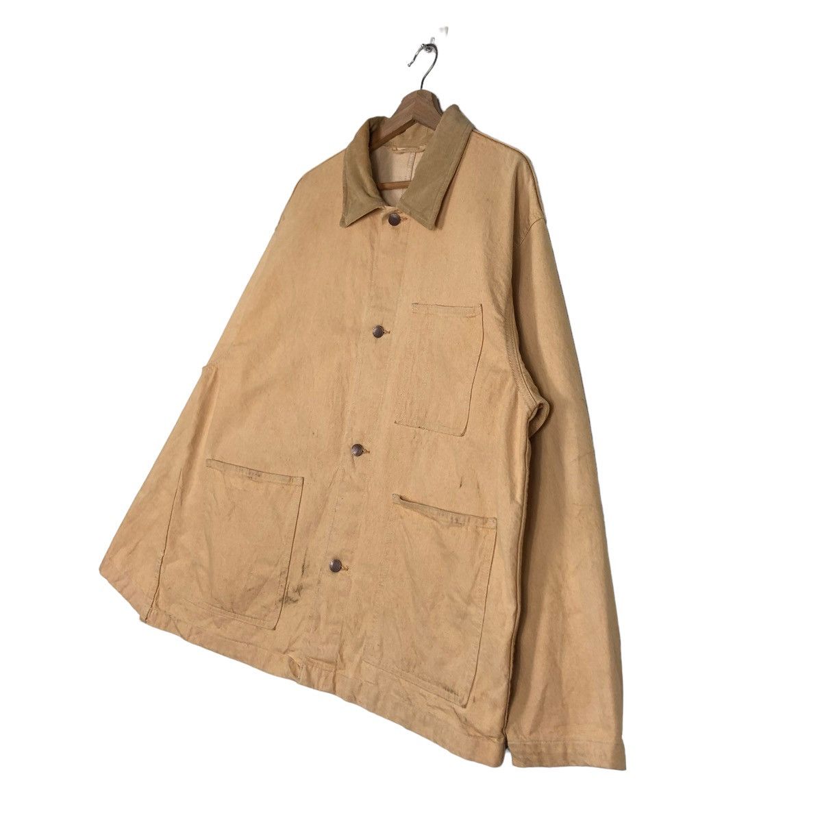 Japanese Brand 🔥Vintage Worker Chore Jacket GU Japan Issey Miyake Size US XL / EU 56 / 4 - 2 Thumbnail