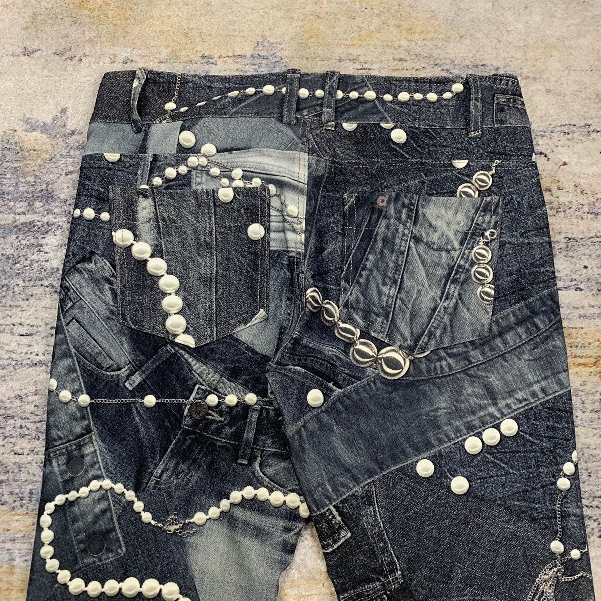 Japanese Brand Ritsuko Shirahama all over print pants Size 28" / US 6 / IT 42 - 5 Thumbnail