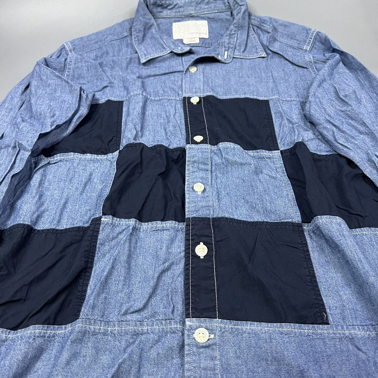 Nanamica Nanamica Patchwork Button Up Shirt Size US L / EU 52-54 / 3 - 8 Thumbnail