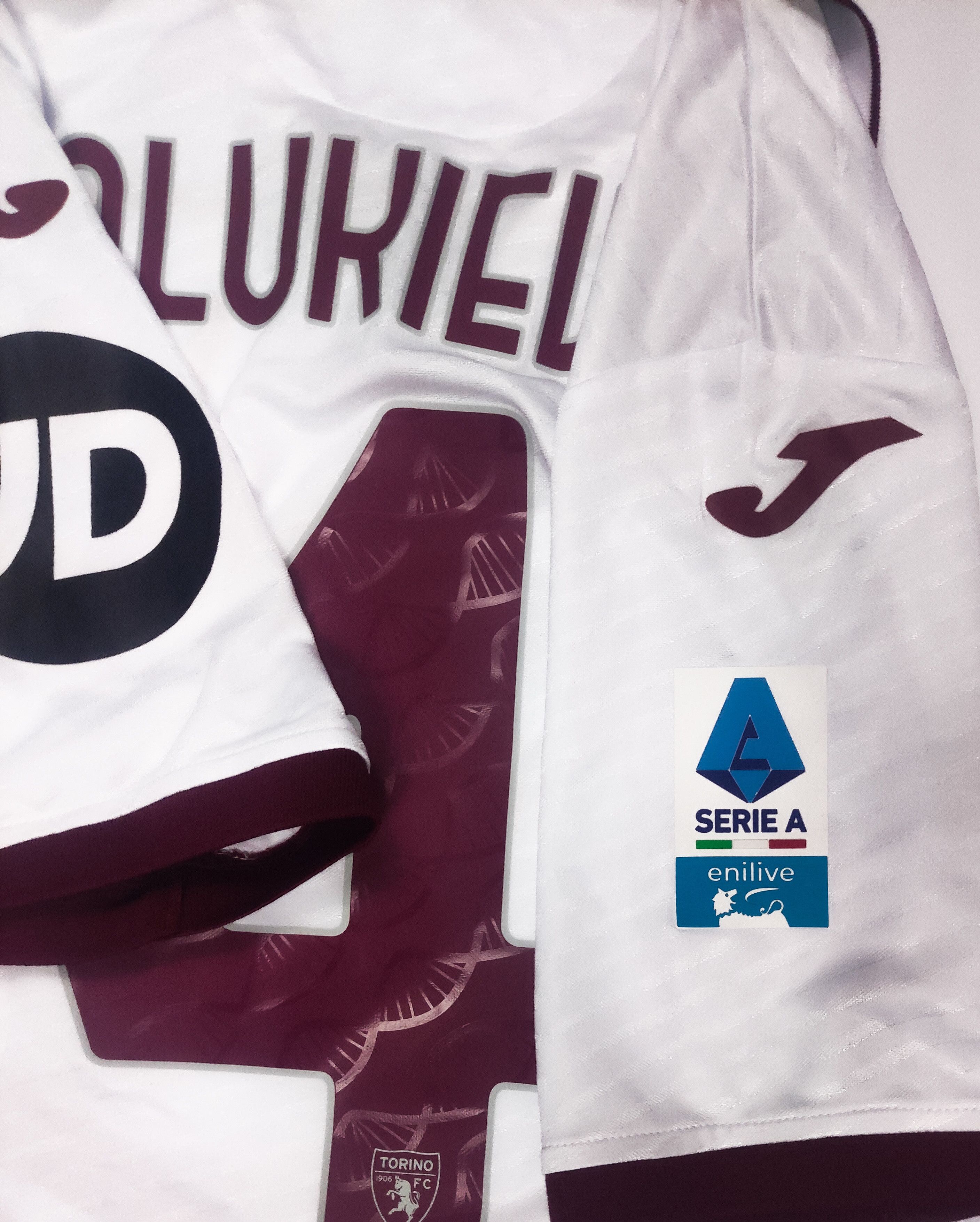 Joma Matchworn Walukiewicz #4 Torino 2024 2025 Joma Away Shirt Size US XL / EU 56 / 4 - 15 Thumbnail