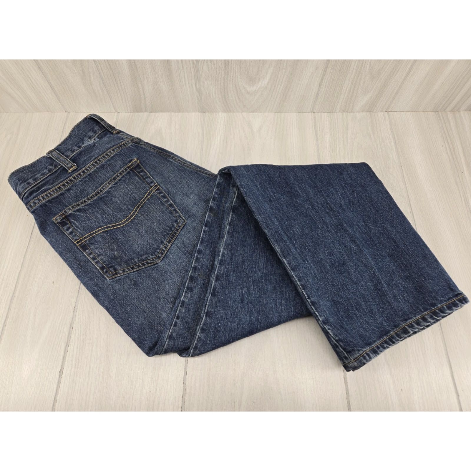 Carhartt Carhartt Jeans 101019 960 Loose Fit Straight Leg Mens Denim Work Jeans 33x34 Blue Regular 34 Inseam Mens Denim Jeans Tight Hole Size US 33 - 5 Thumbnail