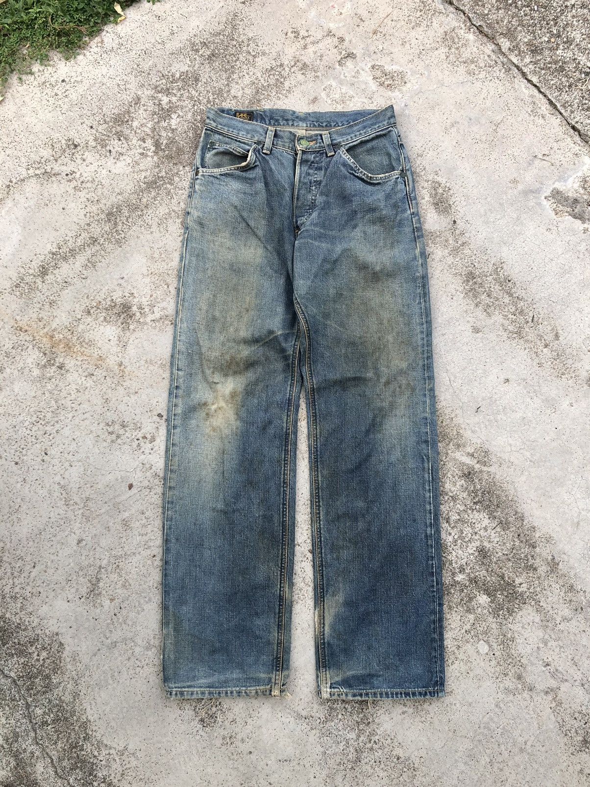 Lee WIDE LEG RUSTY BLUE VINTAGE SELVEDGE DENIM Size US 30 / EU 46 - 2 Thumbnail