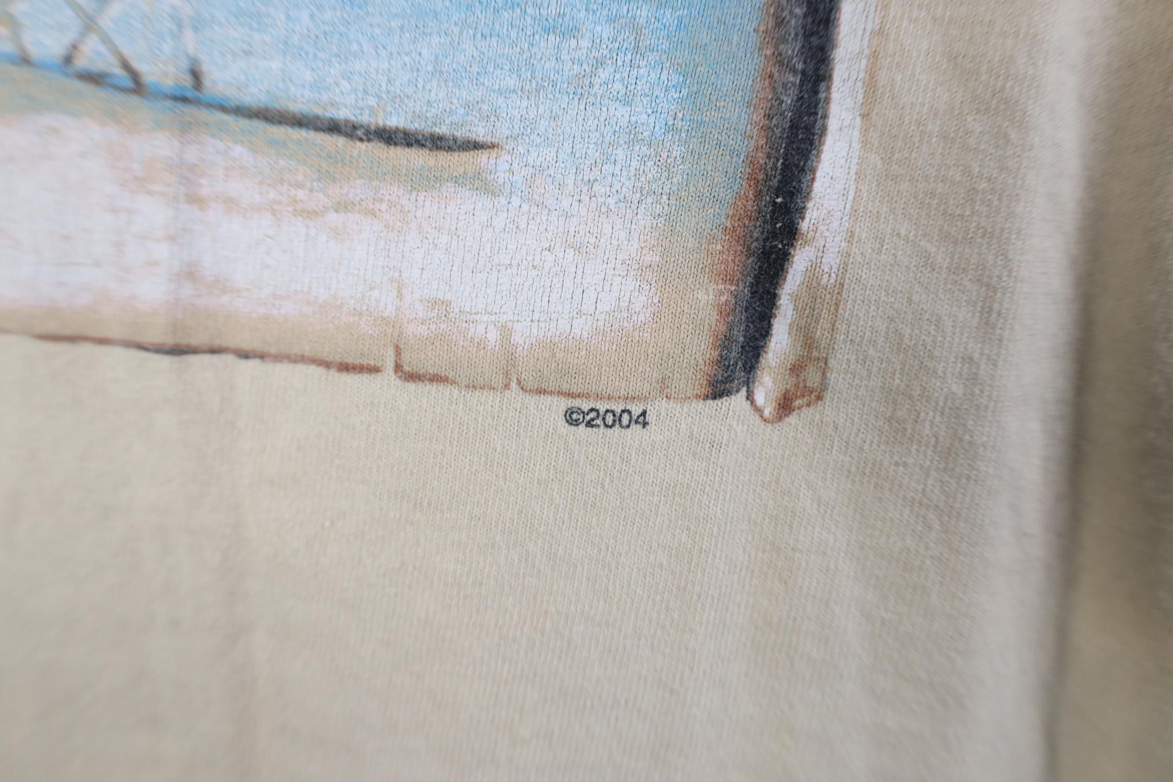 Speedo Vintage Y2K 2004 Speedo Spell Out Beach Island T-Shirt Beige Size US XL / EU 56 / 4 - 9 Thumbnail