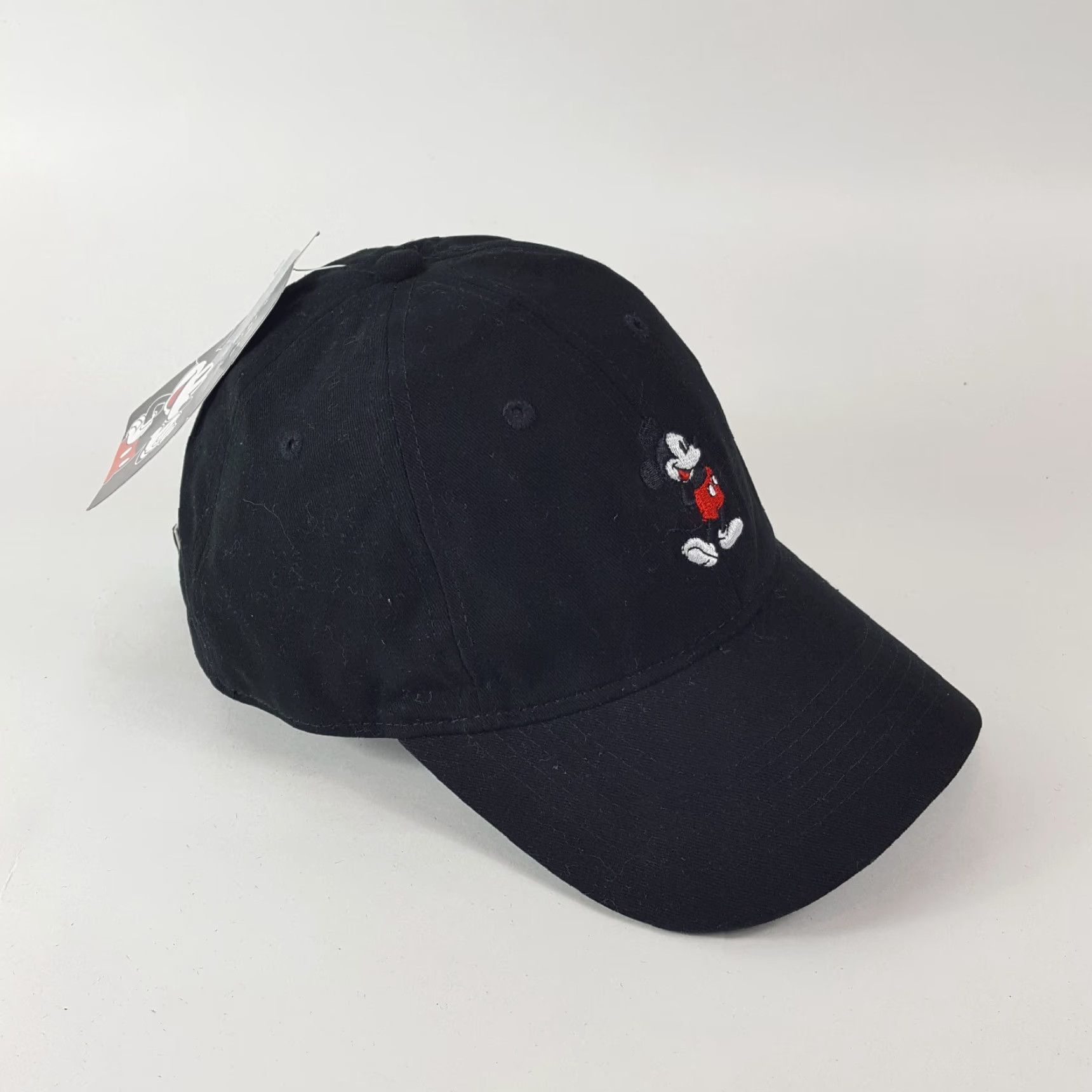 Disney VINTAGE Disney Mickey Mouse Embroidered Snapback Baseball Cap Hat Adult One Size Black Cotton Adjustable 90s 00s Retro USA Baseball Cap Mens Size ONE SIZE - 4 Thumbnail