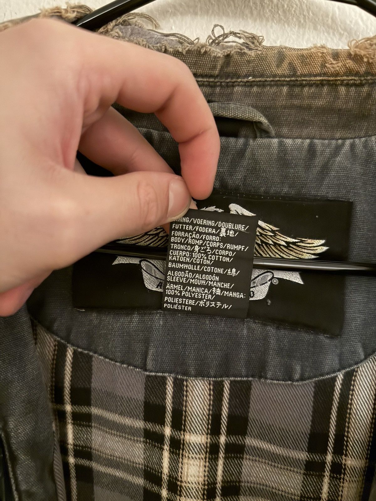 Harley Davidson Vintage 90's Harley Davidson Faded Thrashed Detroit Jacket Size US L / EU 52-54 / 3 - 10 Thumbnail