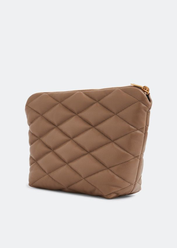 Saint Laurent Paris o1tp1o0125 Size: OS/Sade Clutch In Lambskin in Brown Size ONE SIZE - 2 Thumbnail