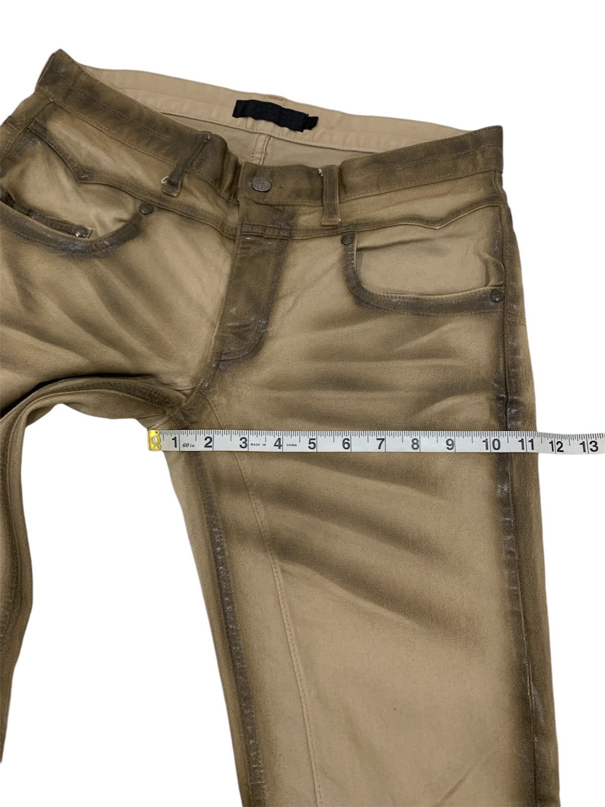 Japanese Brand Jackrose Half Waxed Slim Boot Cut Flared Pant Size US 32 / EU 48 - 14 Thumbnail