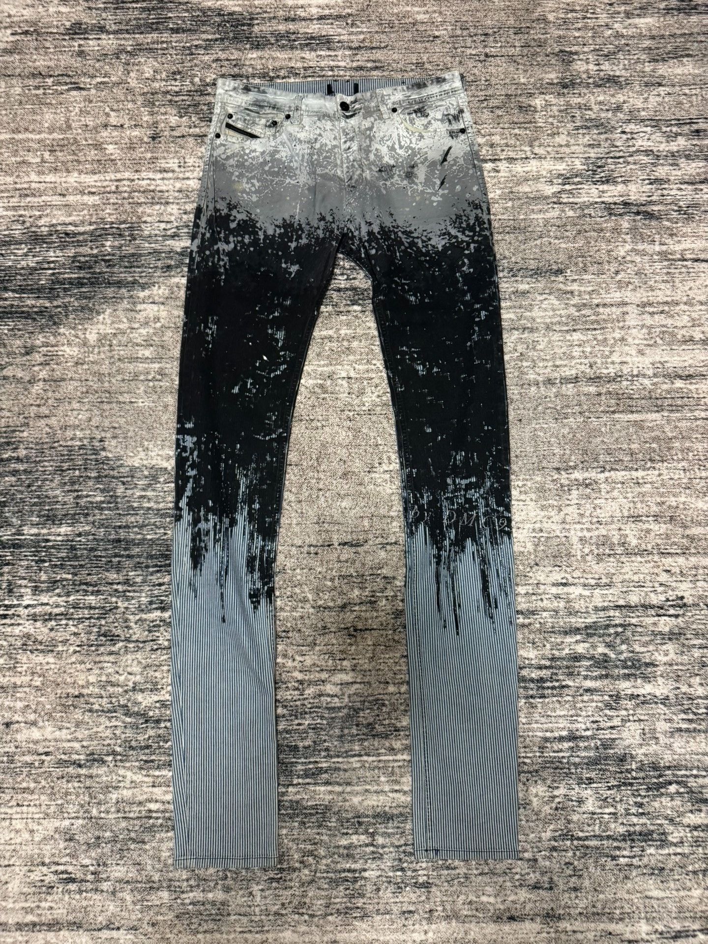 Diesel Diesel Gradient Paint Denim Jeans Size US 32 / EU 48 - 1 Thumbnail