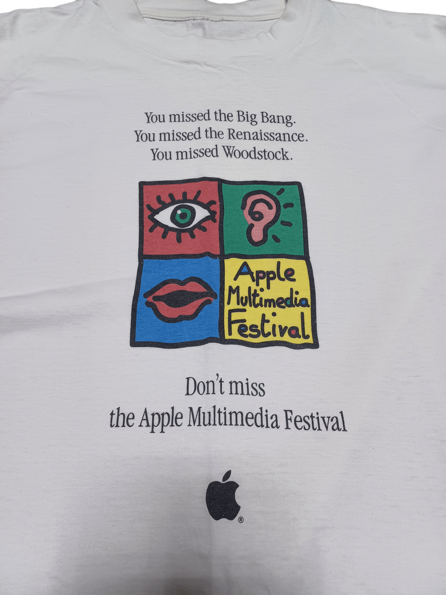 Apple EXCLUSIVE 1993 APPLE MULTIMEDIA FESTIVAL LONGSLEEVE TEE Size US M / EU 48-50 / 2 - 3 Thumbnail