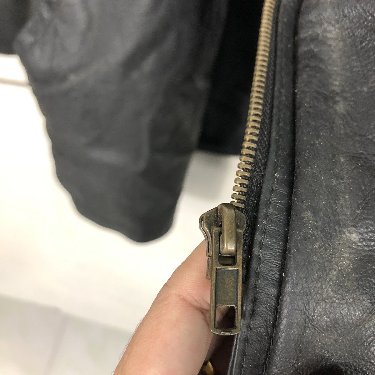 Japanese Brand 📌Rich Black Vintage Leather Jacket Vivreclub Issey Miyake Size US L / EU 52-54 / 3 - 18 Thumbnail