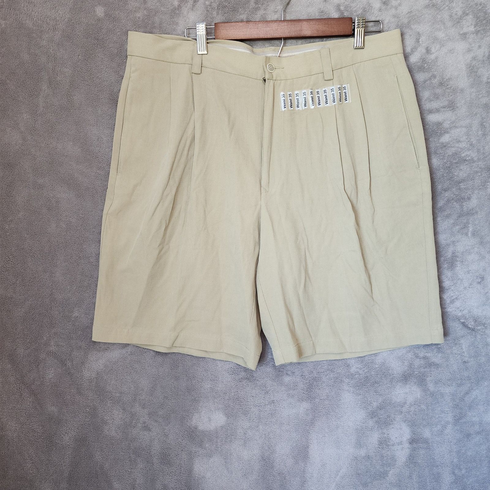 Tommy Bahama NWT Tommy Bahama Silk Khaki Shorts Size 35, Size US 35 - 2 Thumbnail