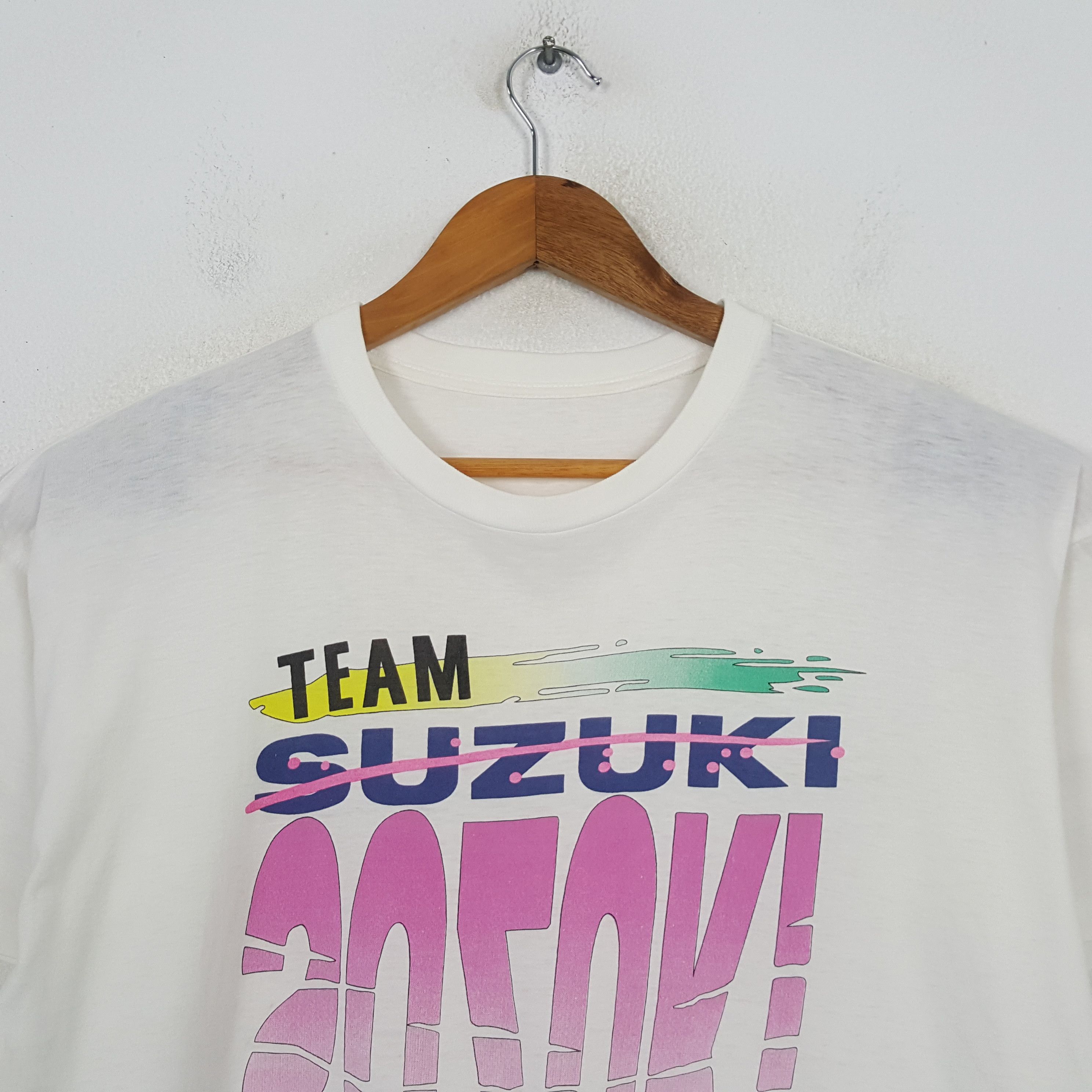 Vintage Vintage Team Suzuki Japanese Motorsport T-Shirt C301N63 Size US L / EU 52-54 / 3 - 2 Thumbnail