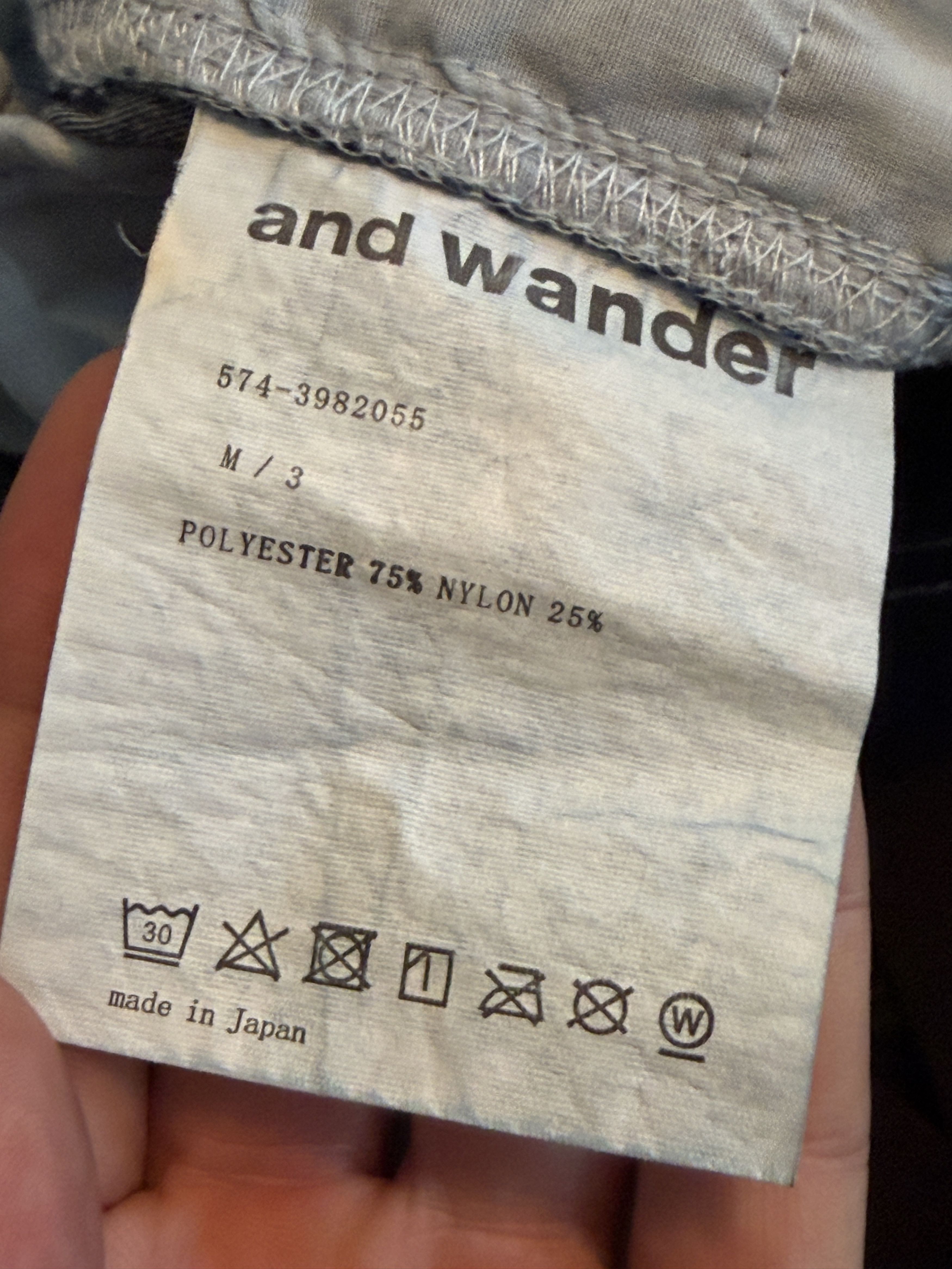 And Wander Dry Easy Denim Wide Pants Black Size US 34 / EU 50 - 5 Thumbnail