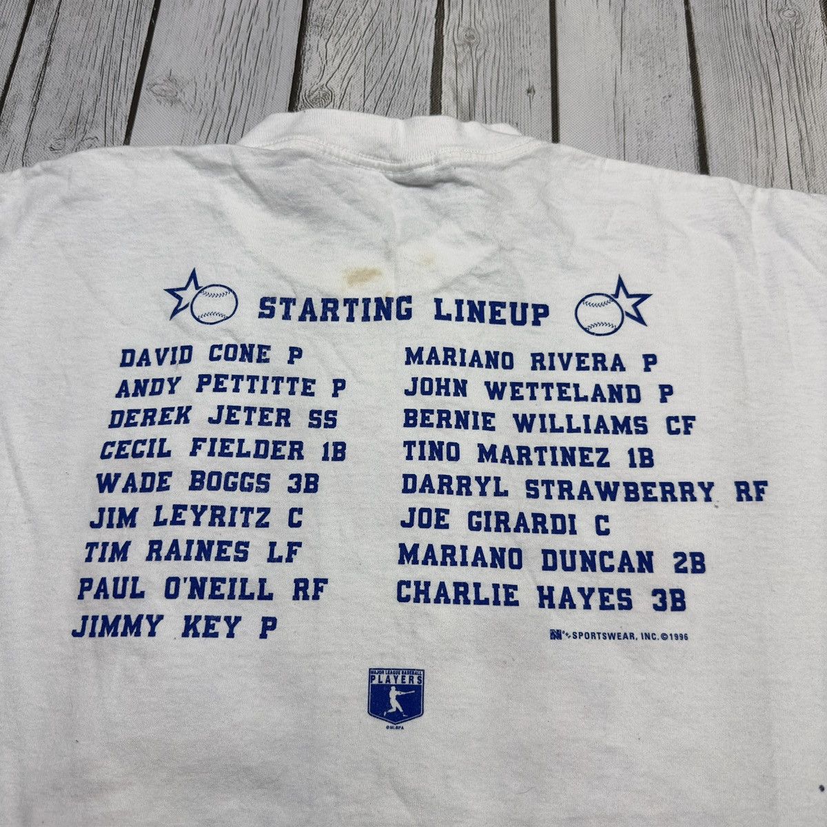 MLB × New York Yankees × Vintage Vintage 1996 World Series Champions tee Size US XL / EU 56 / 4 - 4 Thumbnail