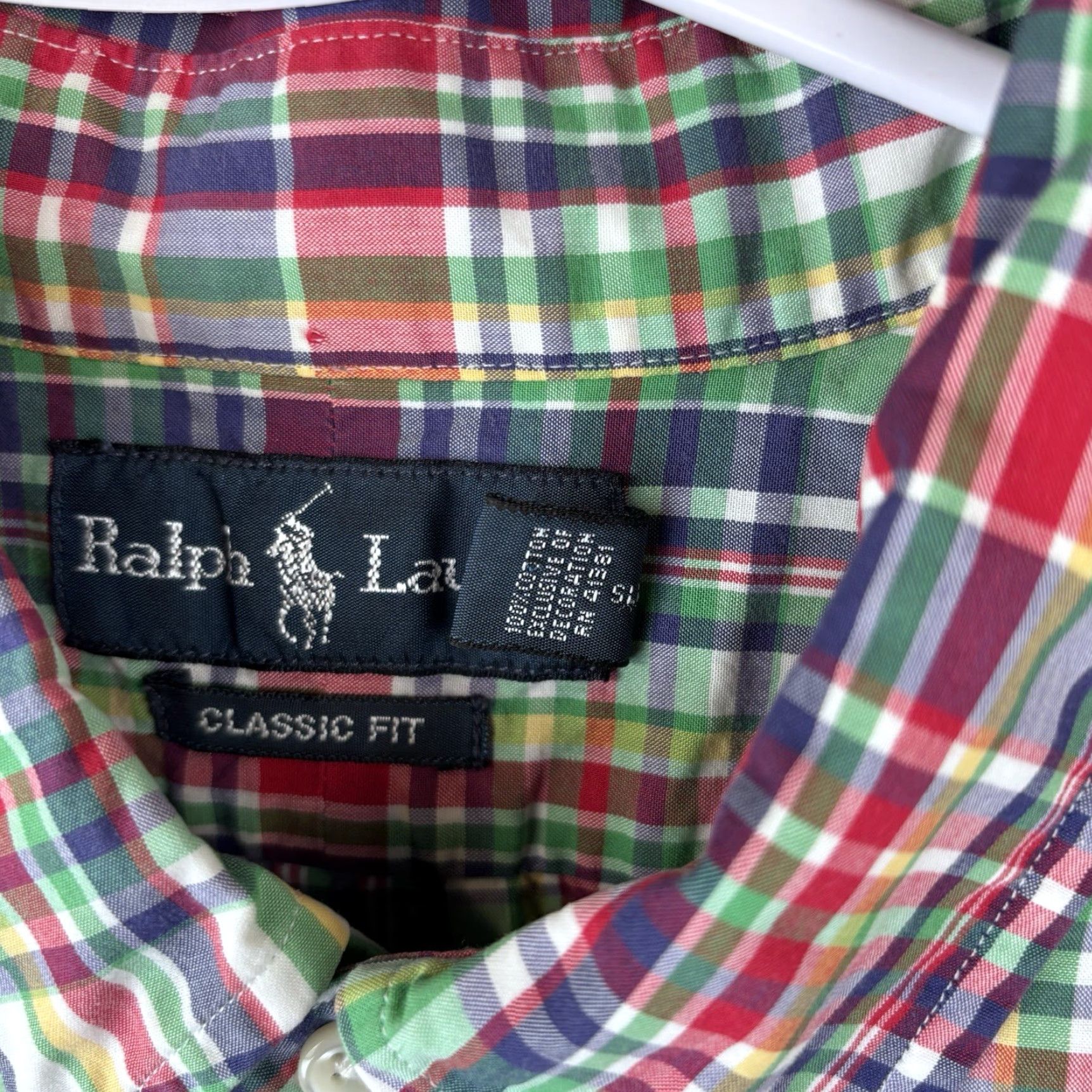 Polo Ralph Lauren Ralph Lauren Polo Oxford Shirt Men 2XL Madras Plaid Long Sleeve Blue Pony Preppy Shirt Size US XXL / EU 58 / 5 - 4 Thumbnail