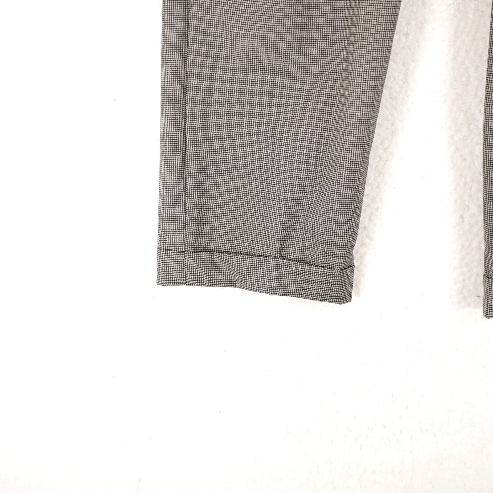 Zanella DAMAGED Zanella Nordstrom Bennett Wool Star Check Gray Dress Size 36R - 2 Thumbnail