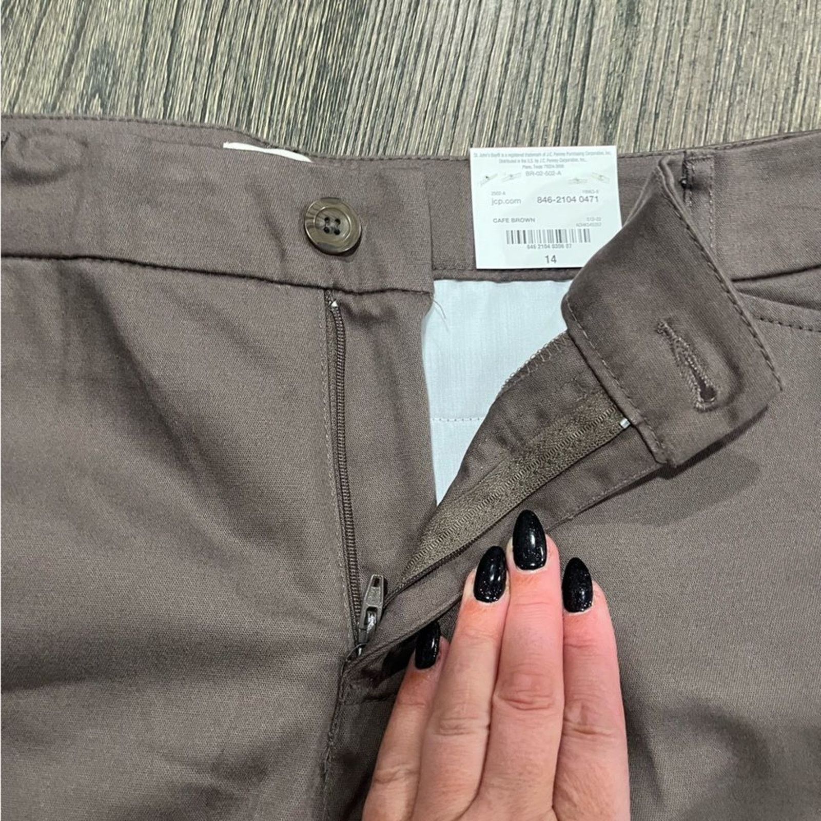 Vintage NWT St. John's Bay Capri Pants Wide Leg Flat Front Size 14 Size 36" / US 14 / IT 50 - 6 Thumbnail