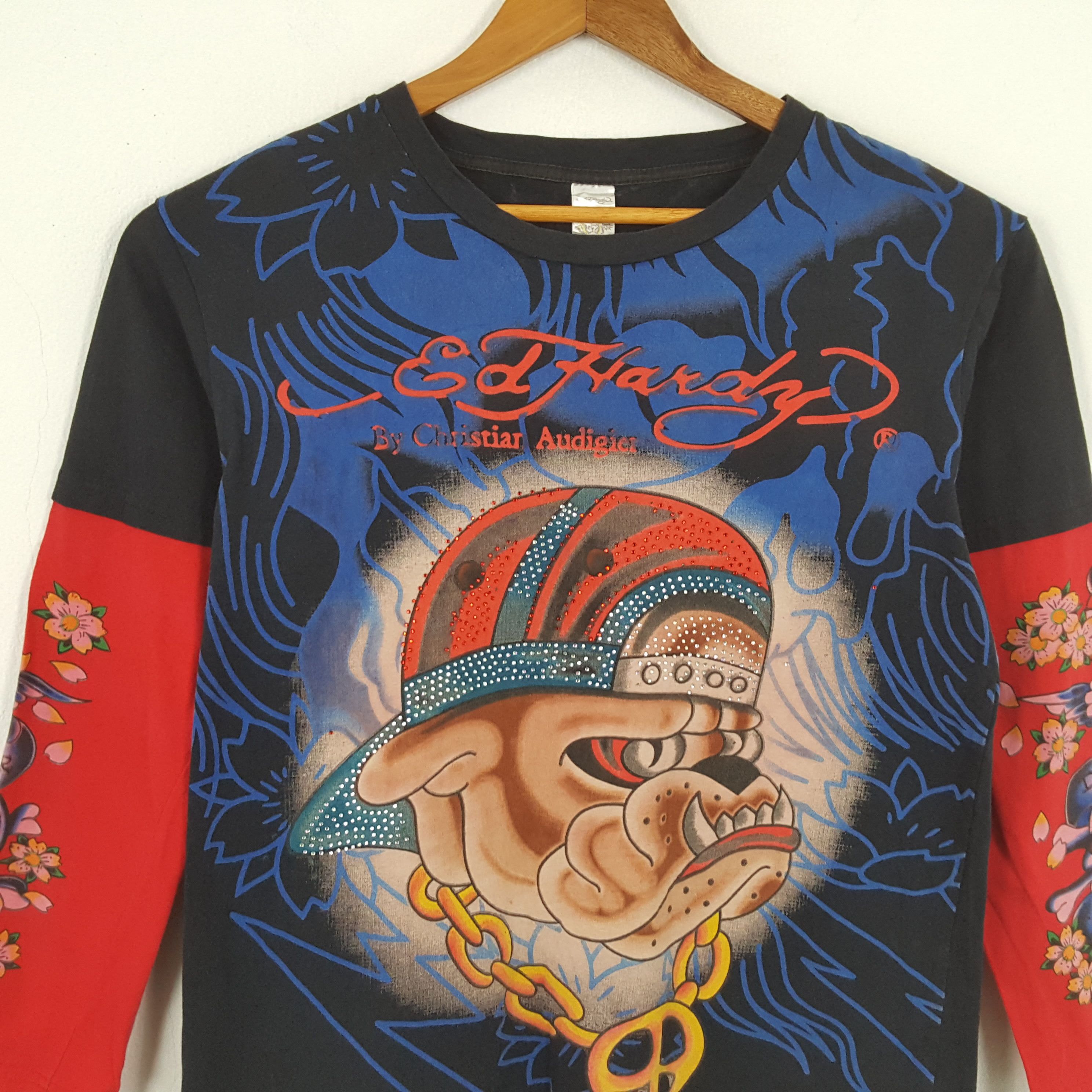 Christian Audigier × Ed Hardy × Vintage Vintage ED HARDY by CHRISTIAN AUDIGIER Italian Designer Tees Size US L / EU 52-54 / 3 - 2 Thumbnail