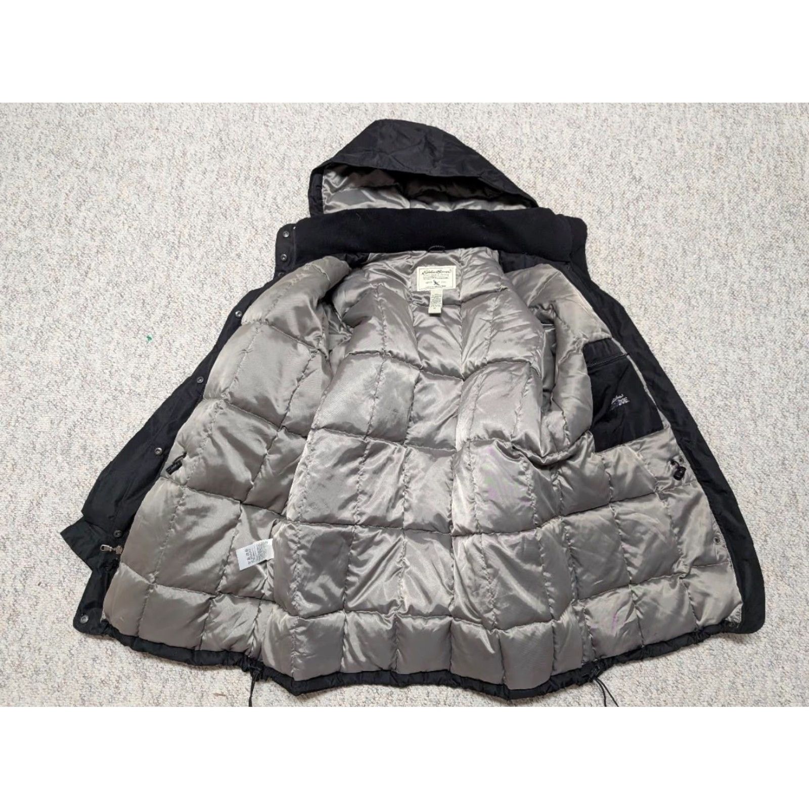 Eddie Bauer VINTAGE Eddie Bauer puffer goose down parka XL black hooded weatheredge Size US XL / EU 56 / 4 - 3 Thumbnail