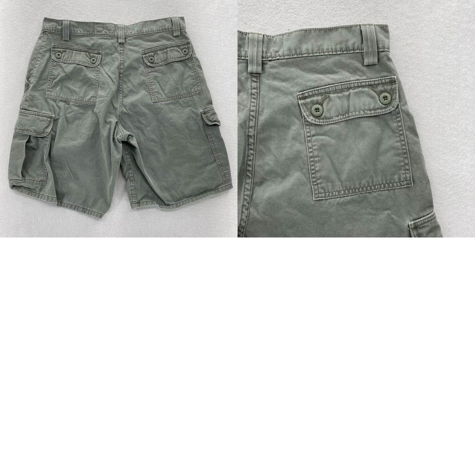Levi's Levi's Silver Tab Khakis Cargo Shorts Mens 33 Green Mid Rise Casual 90s Vintage Shirt? Size US 33 - 9 Thumbnail