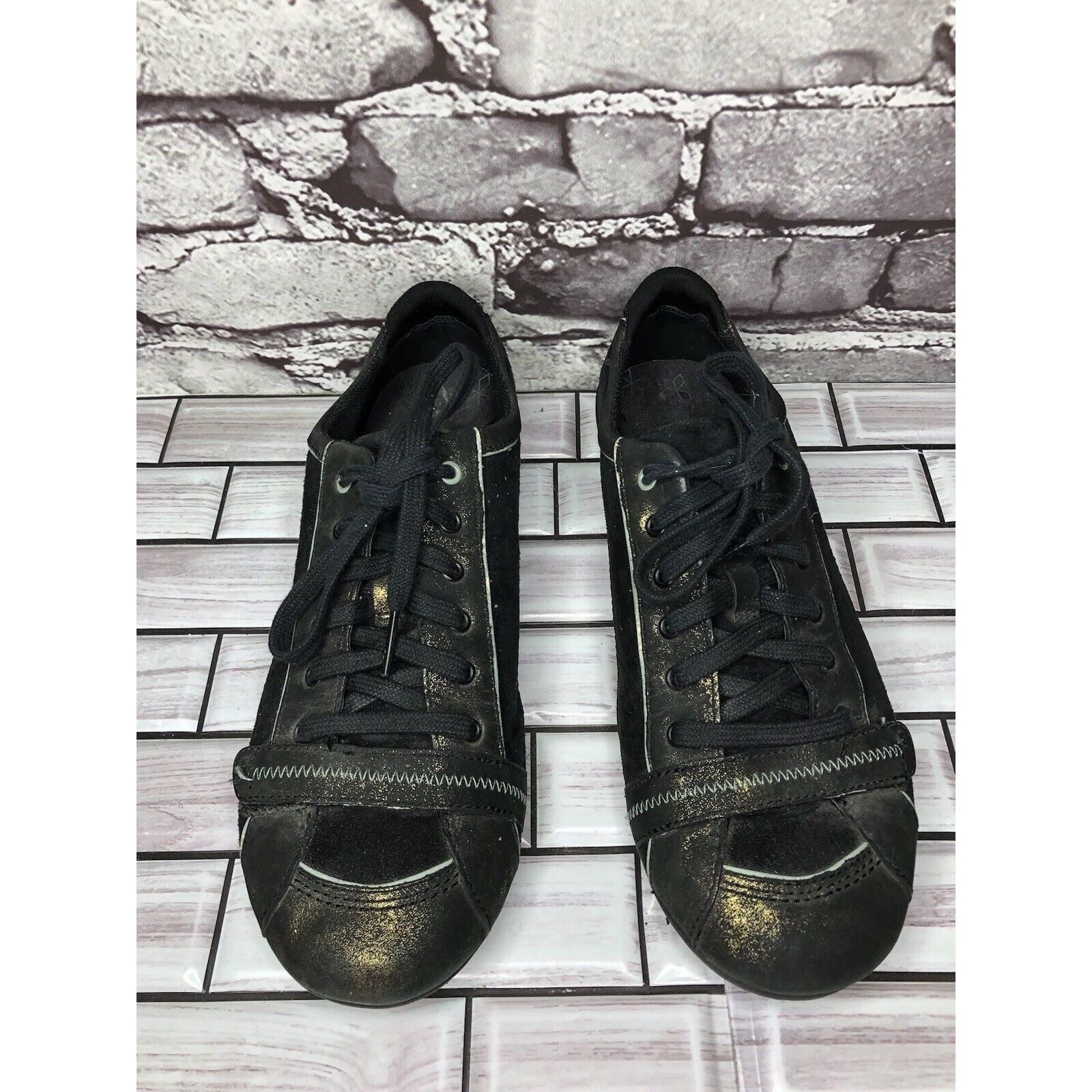 Merrell Merrell Pirouette Black Suede Leather Gold Sparkle Athletic Size US 8 / IT 38 - 15 Thumbnail