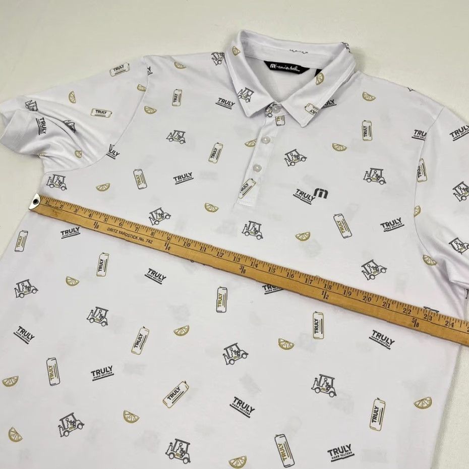 TravisMathew Travis Mathew Polo Shirt Mens 2XL Truly Seltzer Truth Or Dare Golf Performance Size US XXL / EU 58 / 5 - 6 Thumbnail