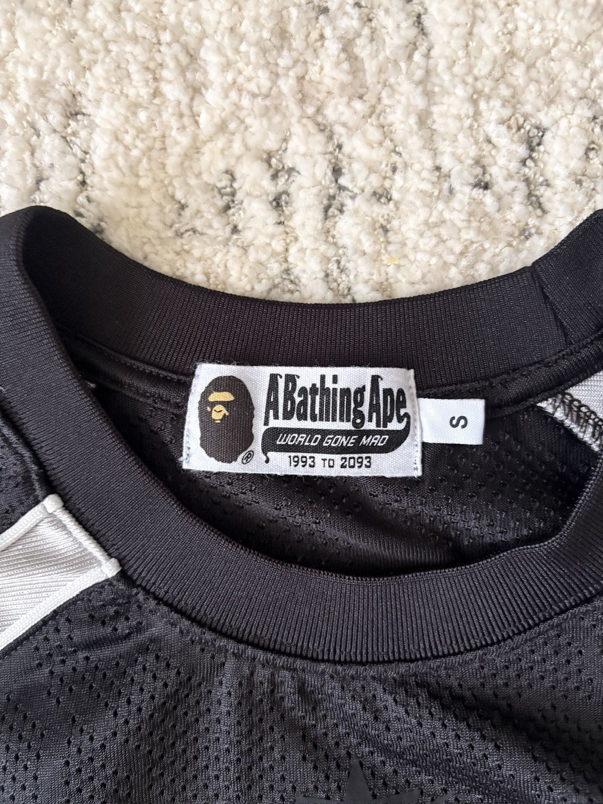 Bape BAPE Black Solid Camo Jacquard Multilogo Football Jersey Size US S / EU 44-46 / 1 - 3 Thumbnail
