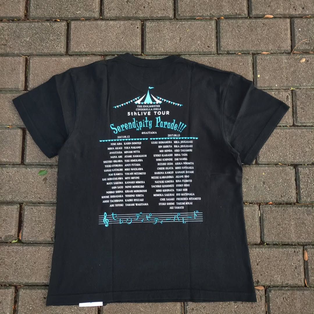 Anime Idolmaster Cinderella Girls Serendipity Parade Tour 2017 Tee Size US M / EU 48-50 / 2 - 2 Thumbnail