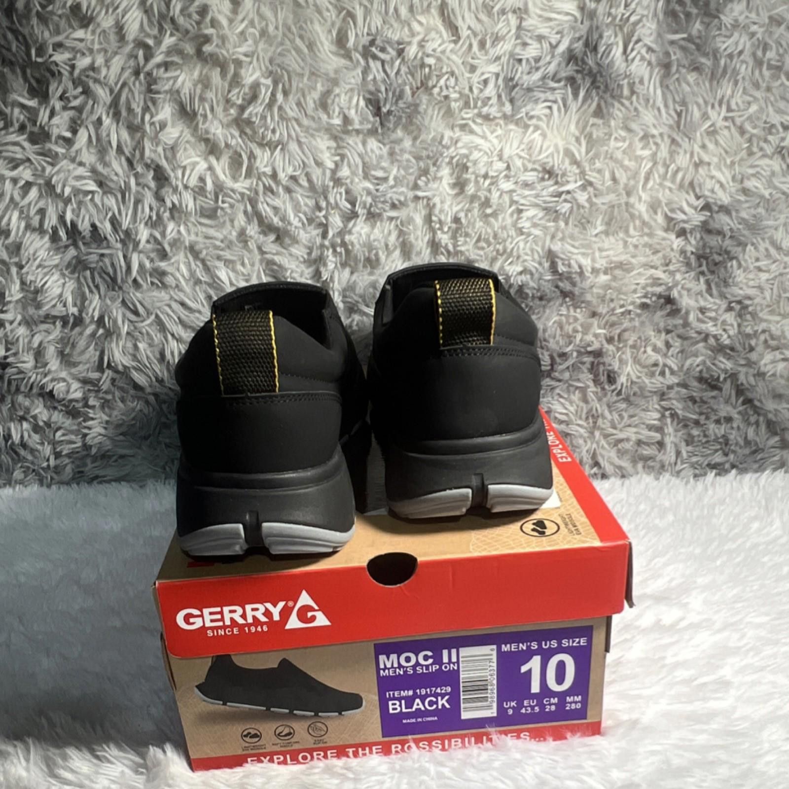 Gerrit Jacob Gerry MOC II Men's Black PU Leather Slip-On l Shoes Size 10 Size US 10 / EU 43 - 7 Thumbnail