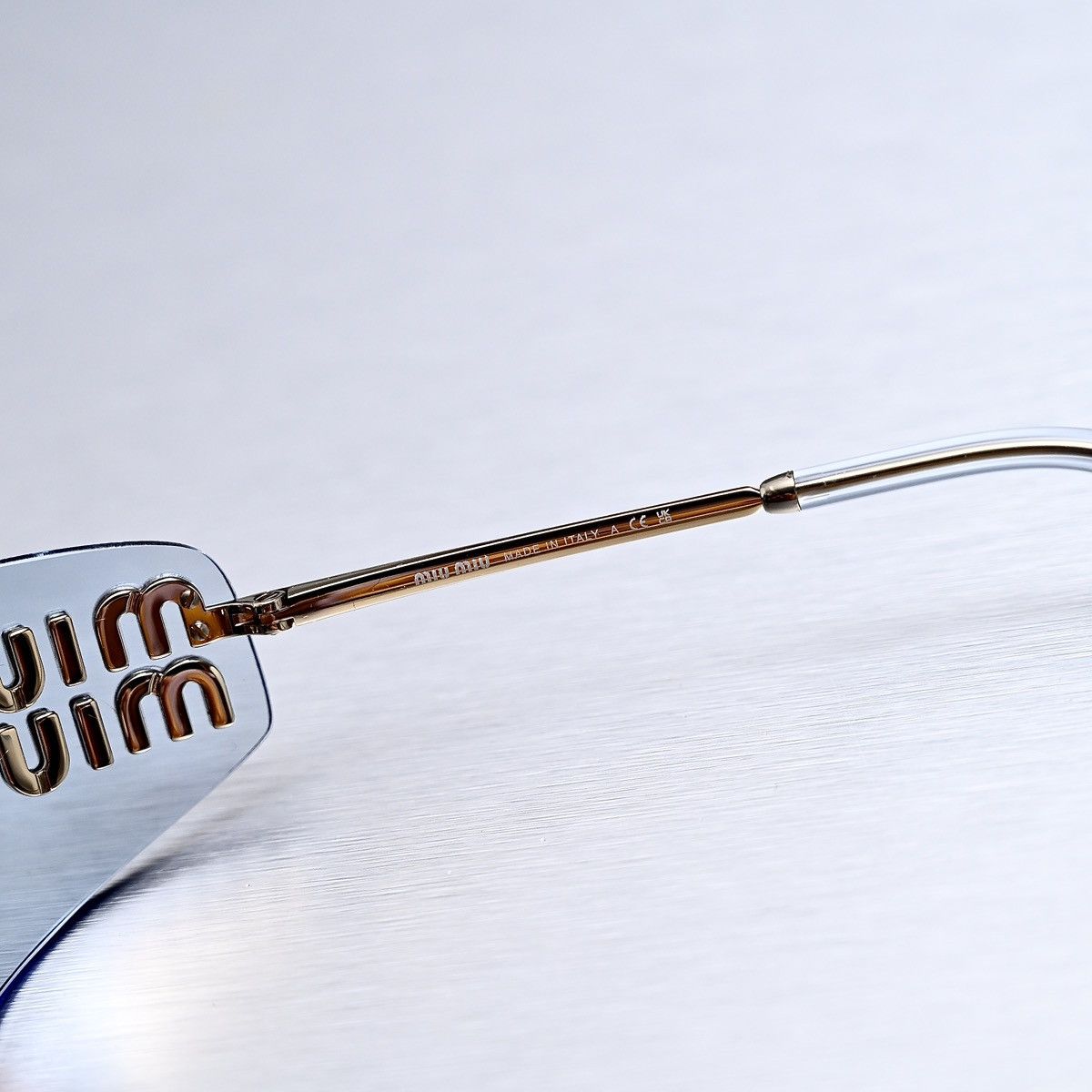 Miu Miu MIU MIU 0MU A51S ZVN10P SUNGLASSES Size ONE SIZE - 4 Thumbnail